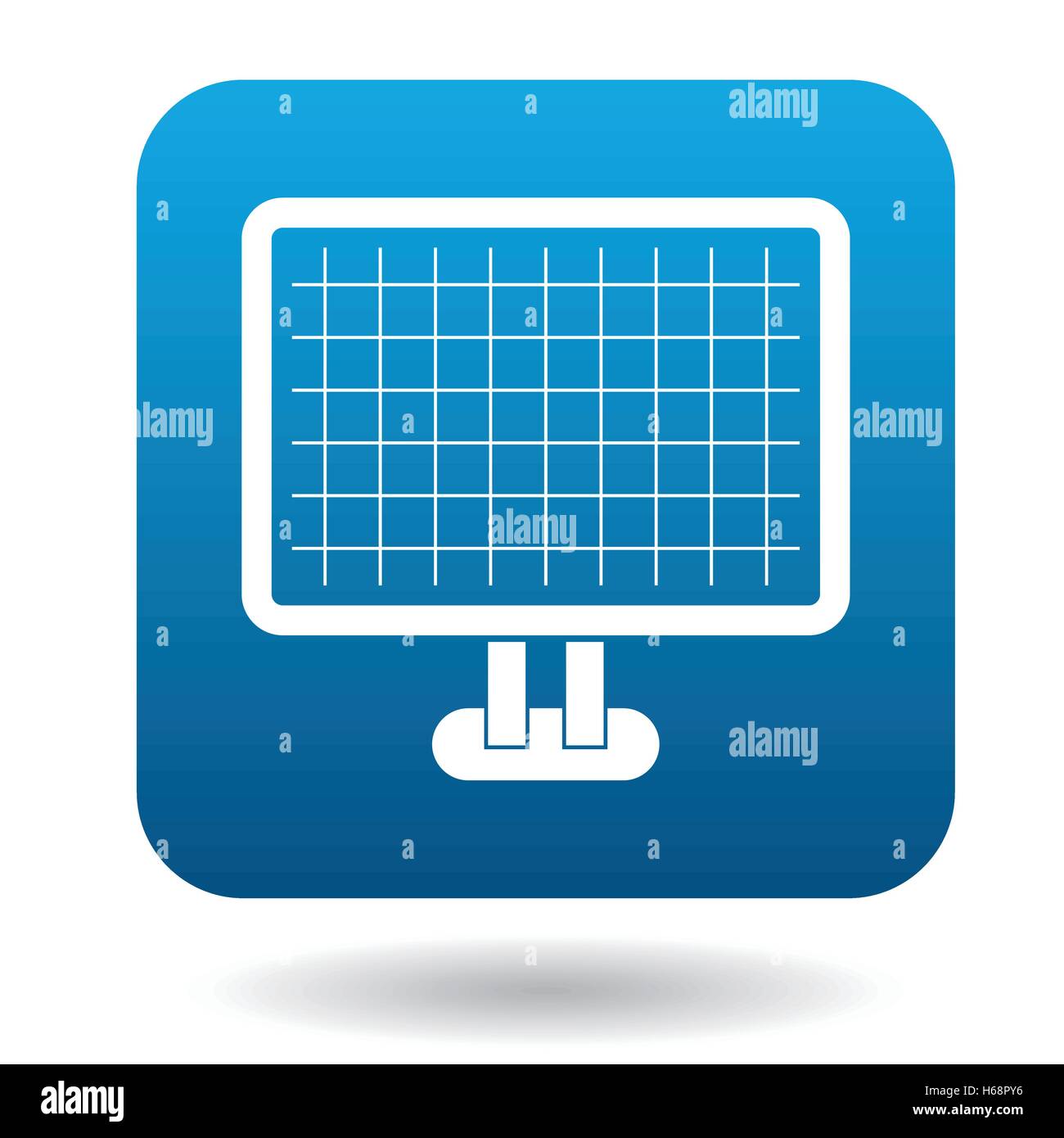 Computer monitor with architecture program icon Stock Vector Image ...