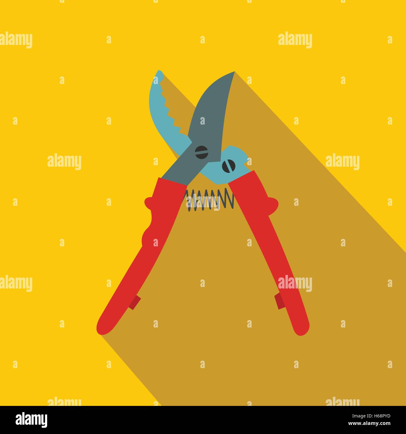 Open secateurs Stock Vector Images - Alamy