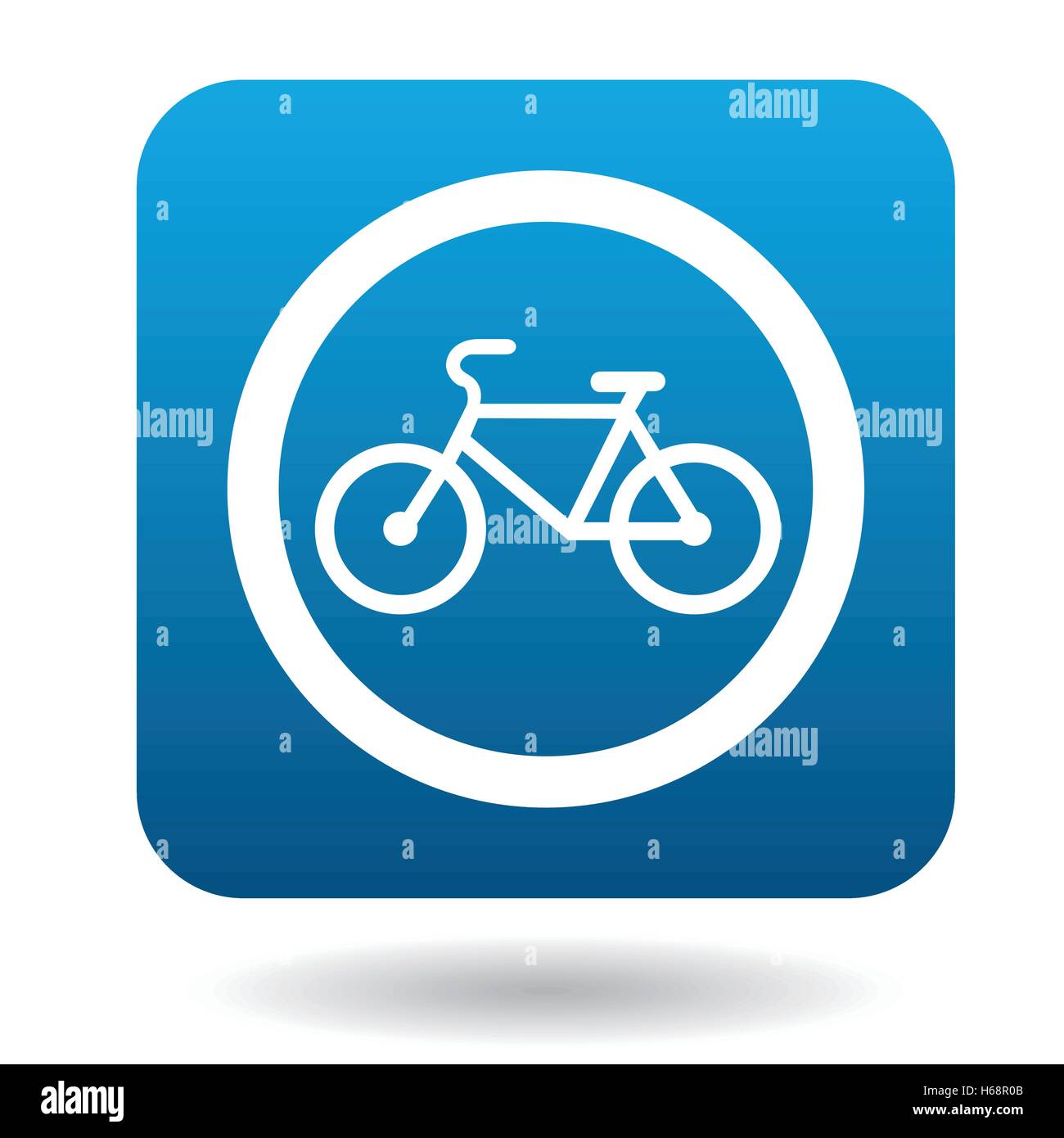 Blue cycle path sign Cut Out Stock Images & Pictures - Alamy