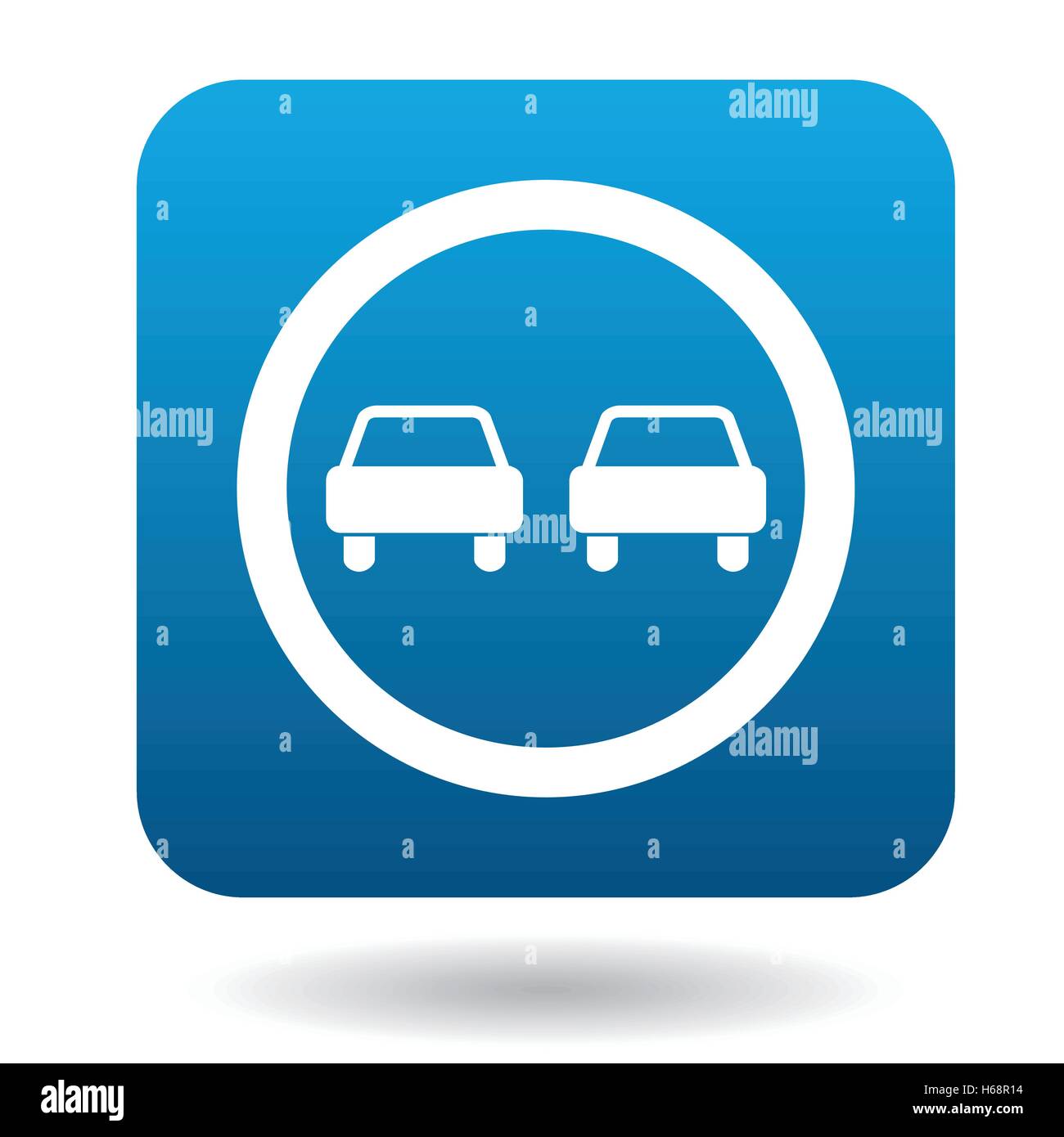 Sign overtaking icon, simple style Stock Vector Image & Art Alamy