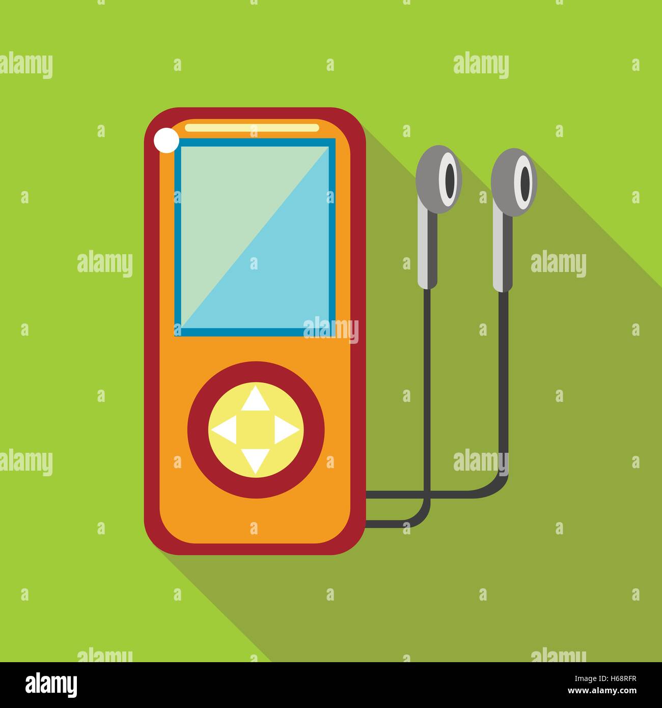 Media player icon, flat style Stock Vector Image & Art - Alamy