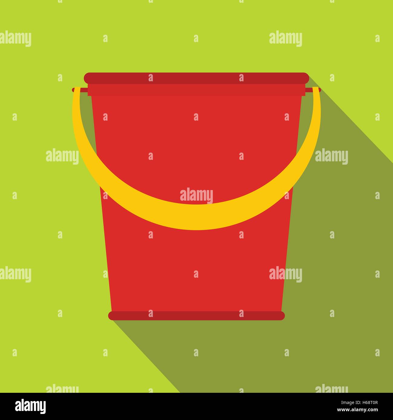 Red plastic bucket Stock Vector Images - Alamy