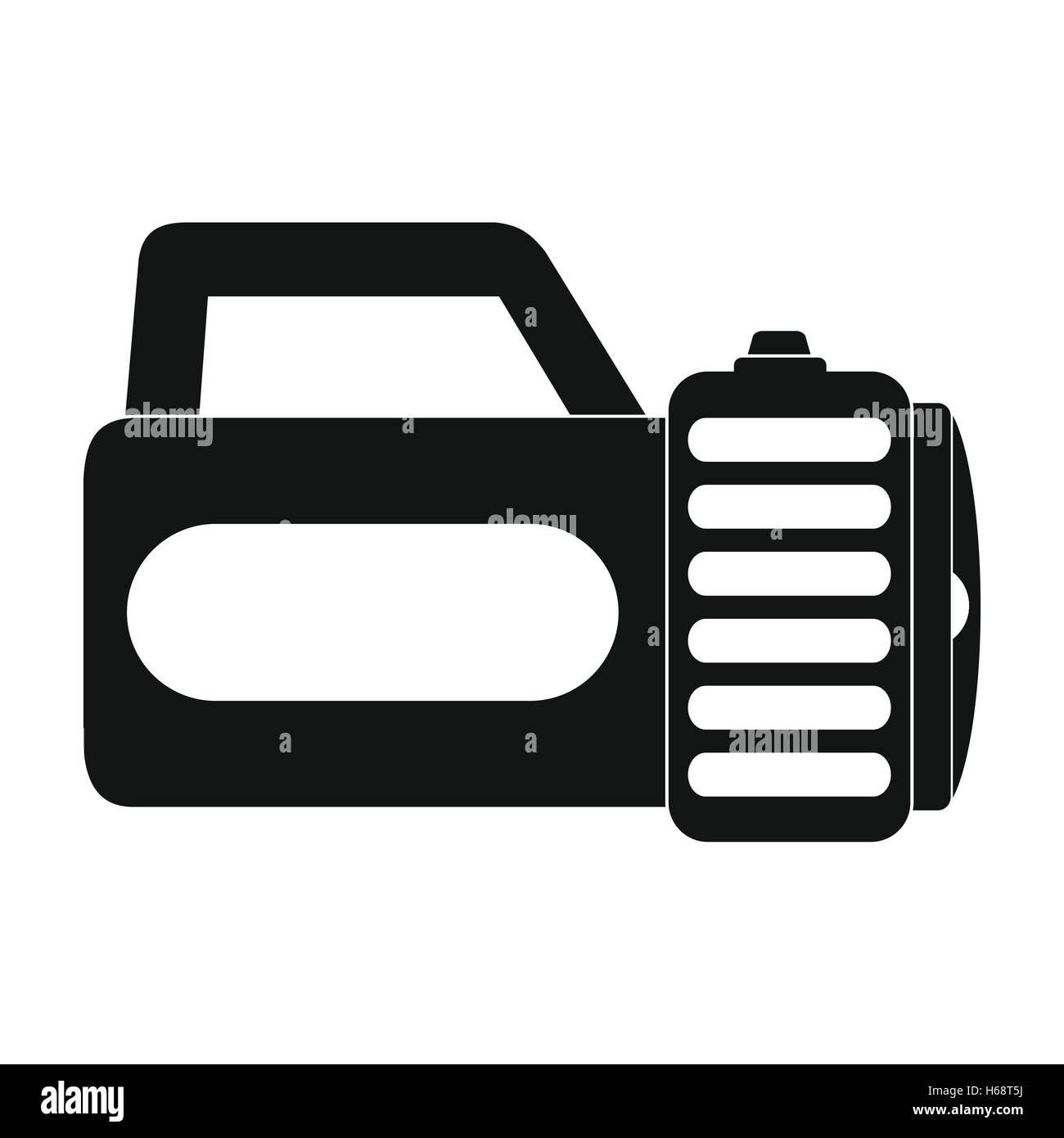 Flashlight black simple icon Stock Vector Image & Art - Alamy