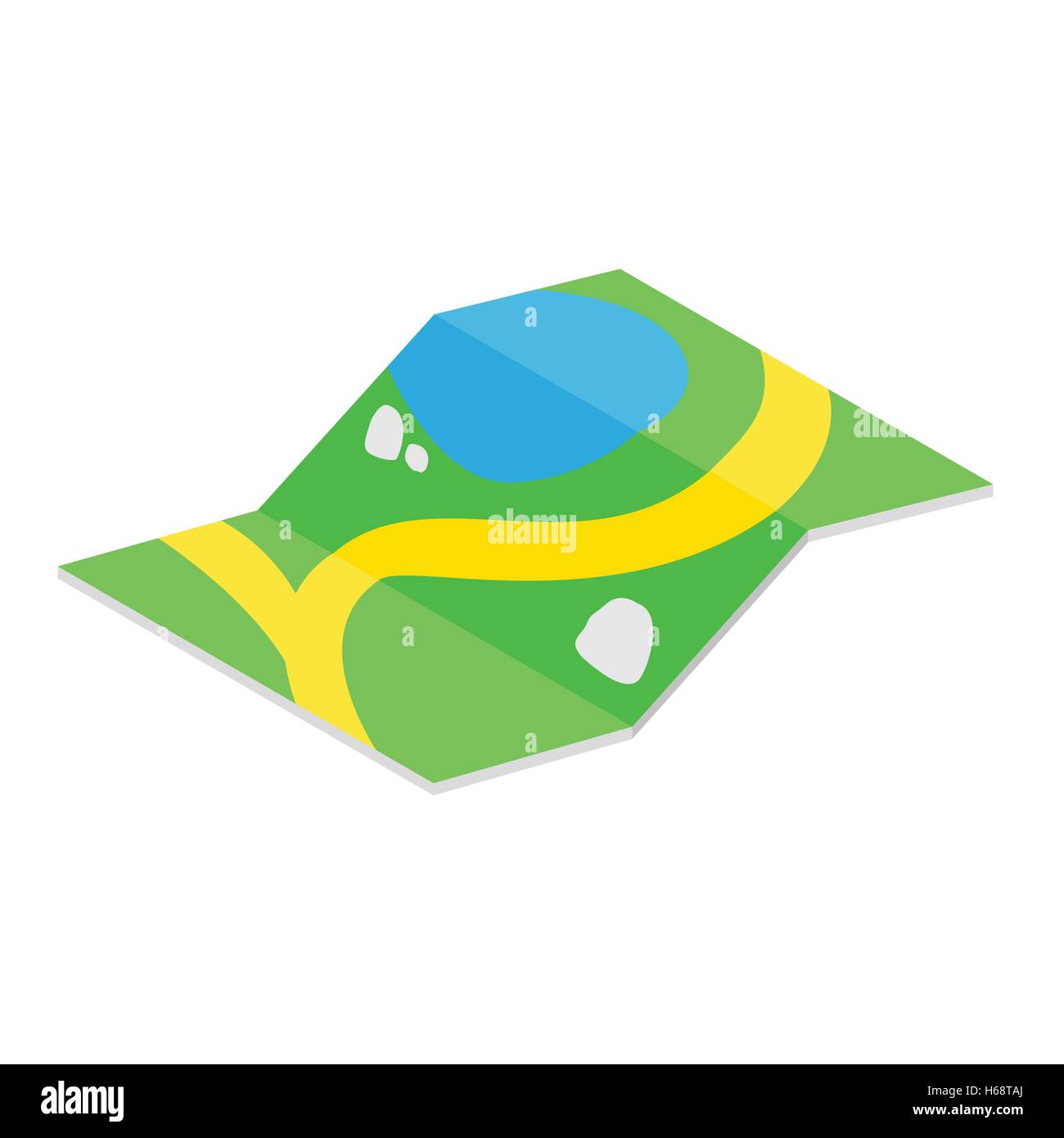 Map 3d isometric icon Stock Vector Image & Art - Alamy