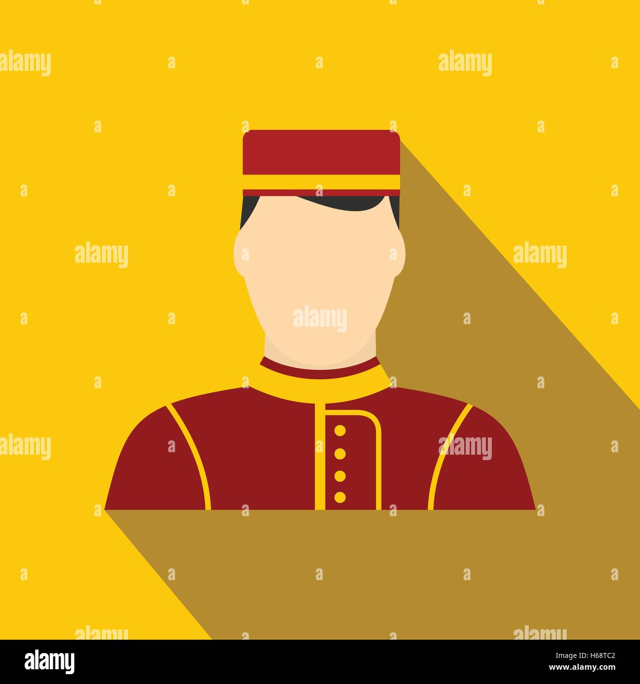 Hotel bellman flat icon Stock Vector Image & Art - Alamy