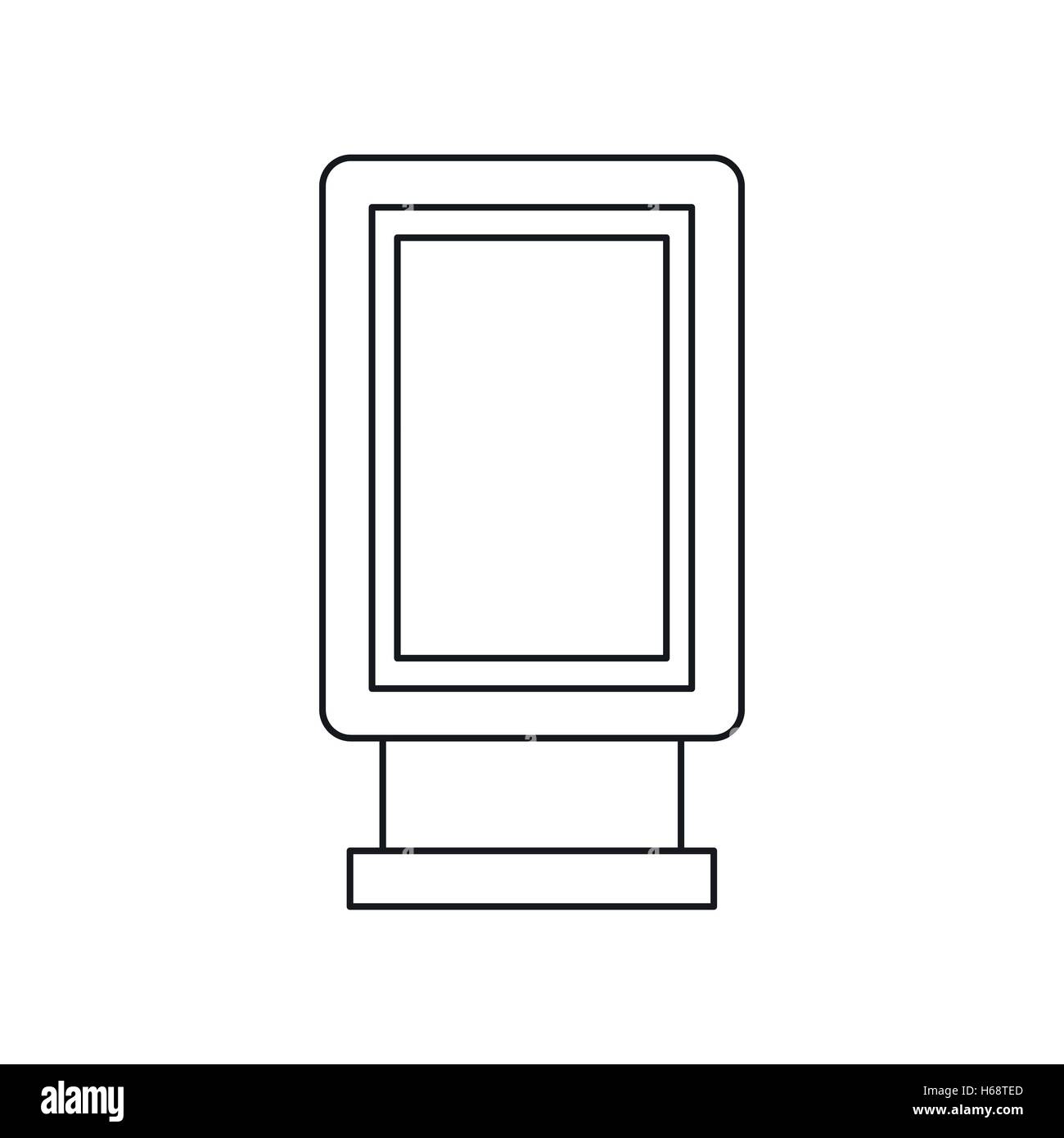 Advertising signs icon, outline style Stock Vector Image & Art - Alamy