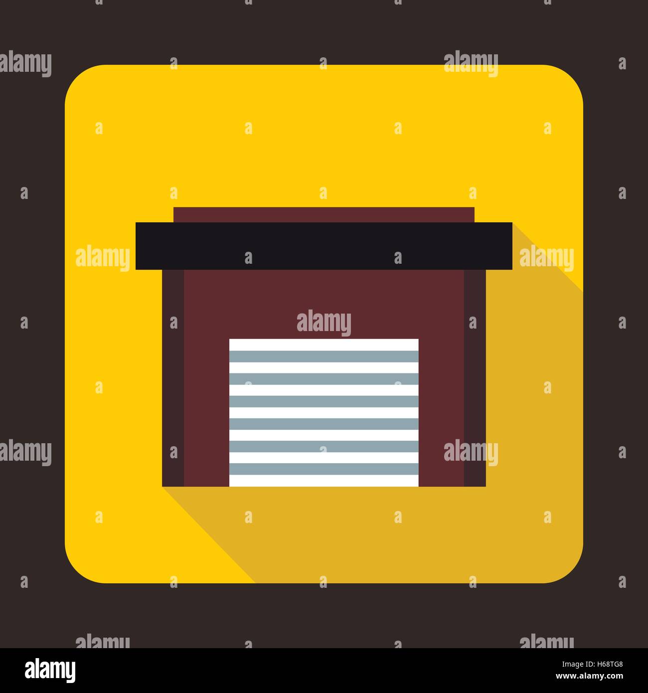 Garage icon, flat style Stock Vector Image & Art - Alamy