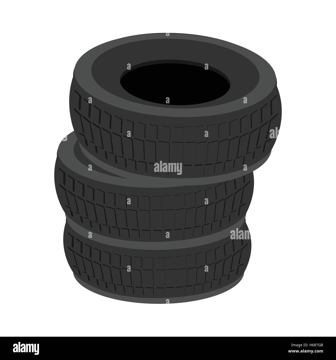Pile of car tires cartoon icon Stock Vector Image & Art Alamy