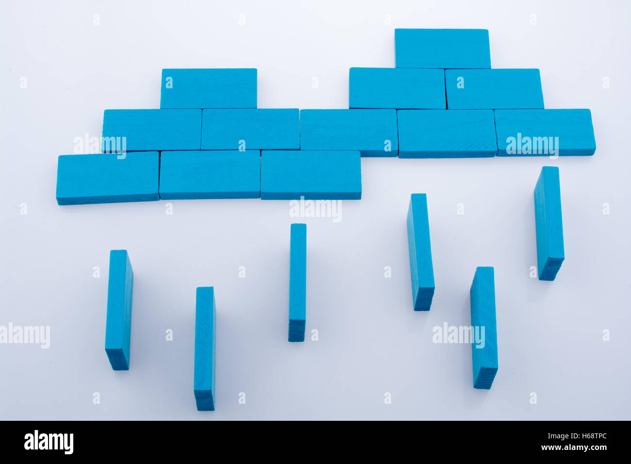 Blue cloudy sky with white and grey clouds Stock Photo - Alamy