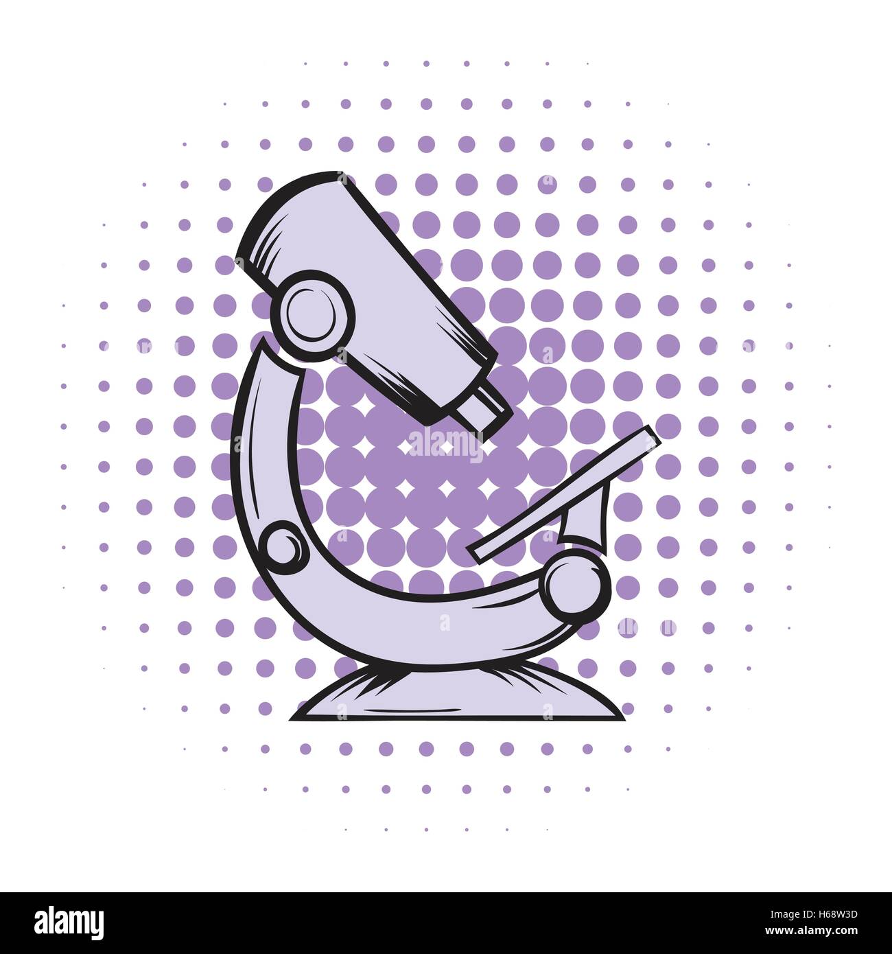 Microscope comics icon Stock Vector Image & Art - Alamy