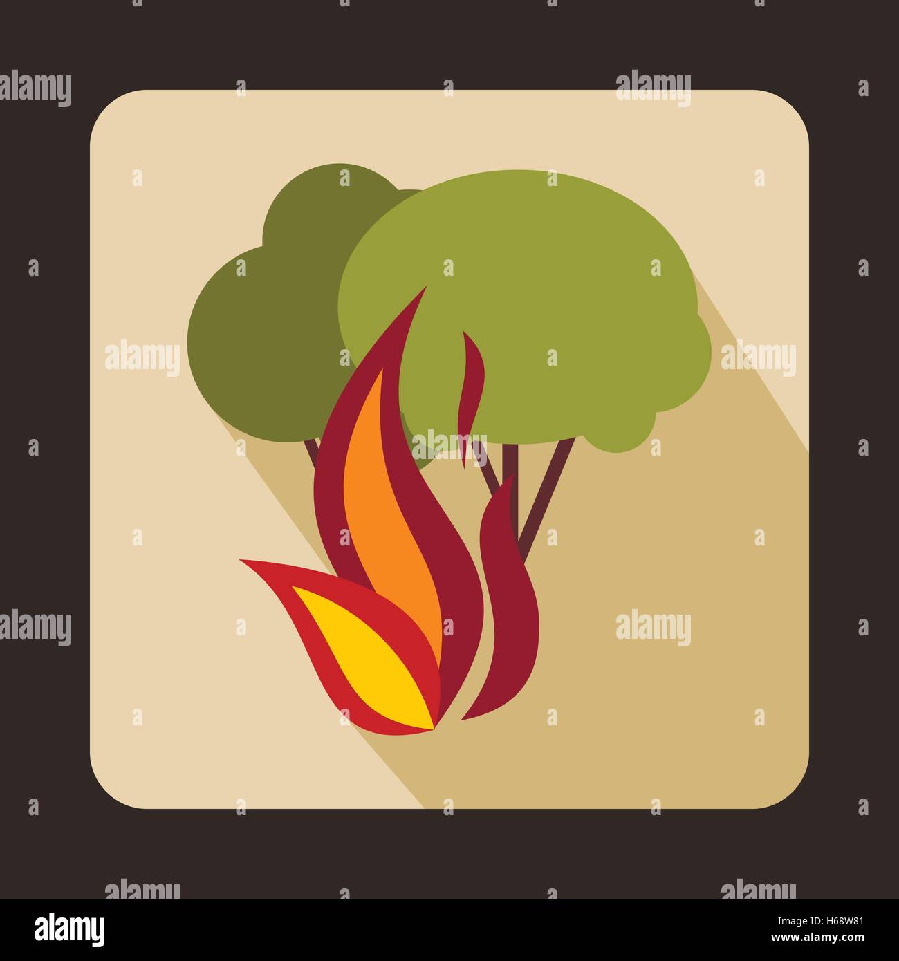Burning bush icon Stock Vector Images - Alamy