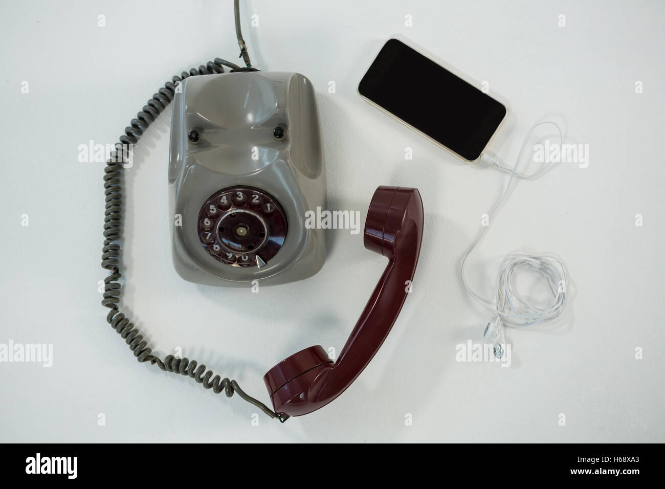 Old and modern technology concept Stock Photo