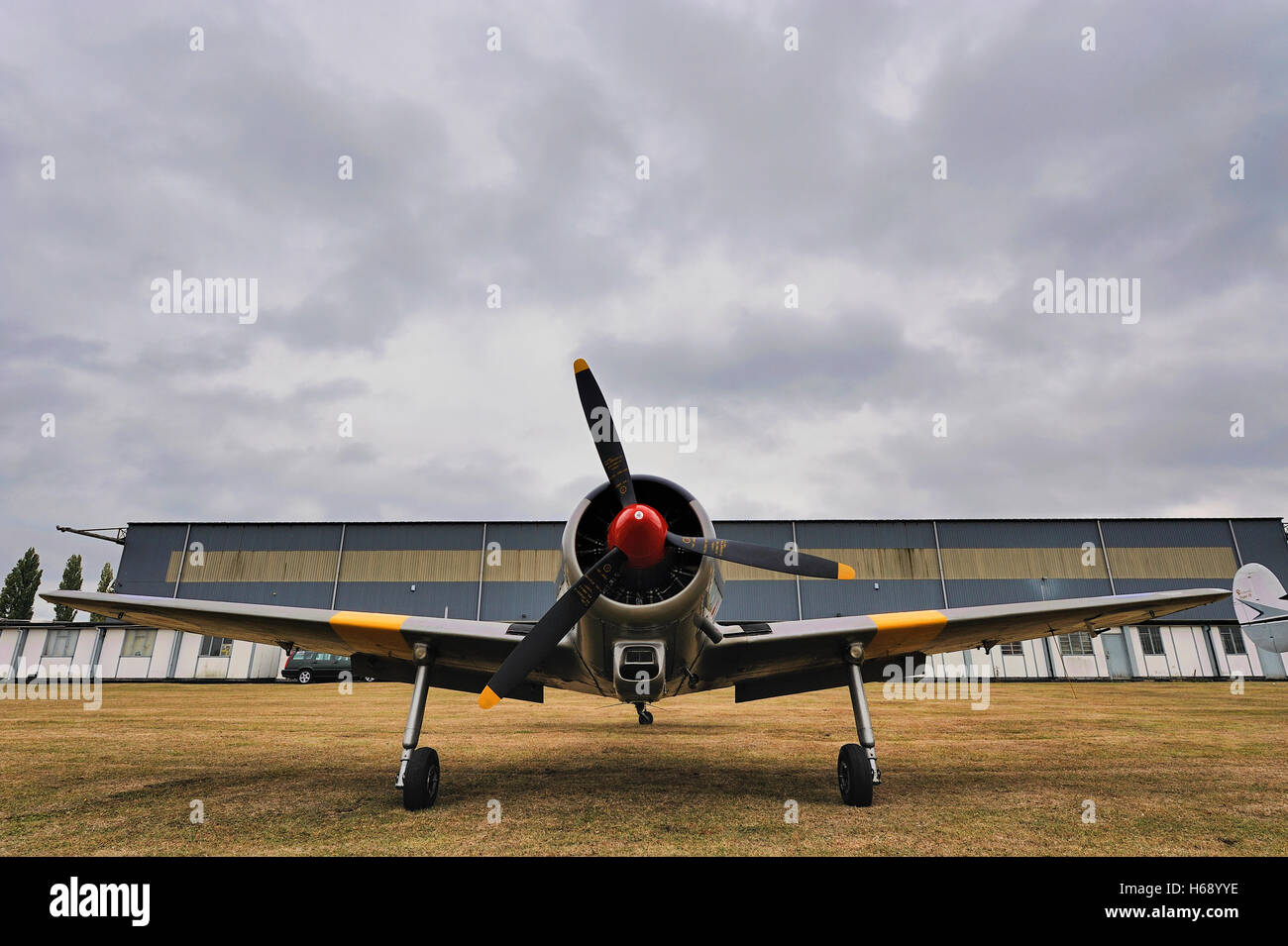 A North American AT-6D Texan at North Weald Airfield, Essex, England, United Kingdom, Europe Stock Photo