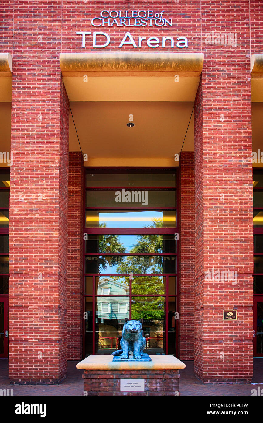 College of Charleston TD Arena, home of the Cougars Basketball and