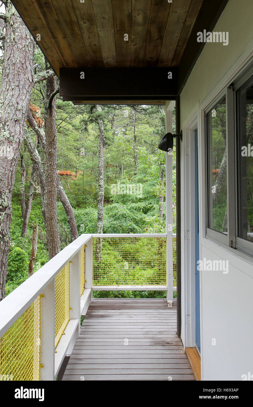 Wraparound deck at the Weidlinger House, Wellfleet, Cape Cod