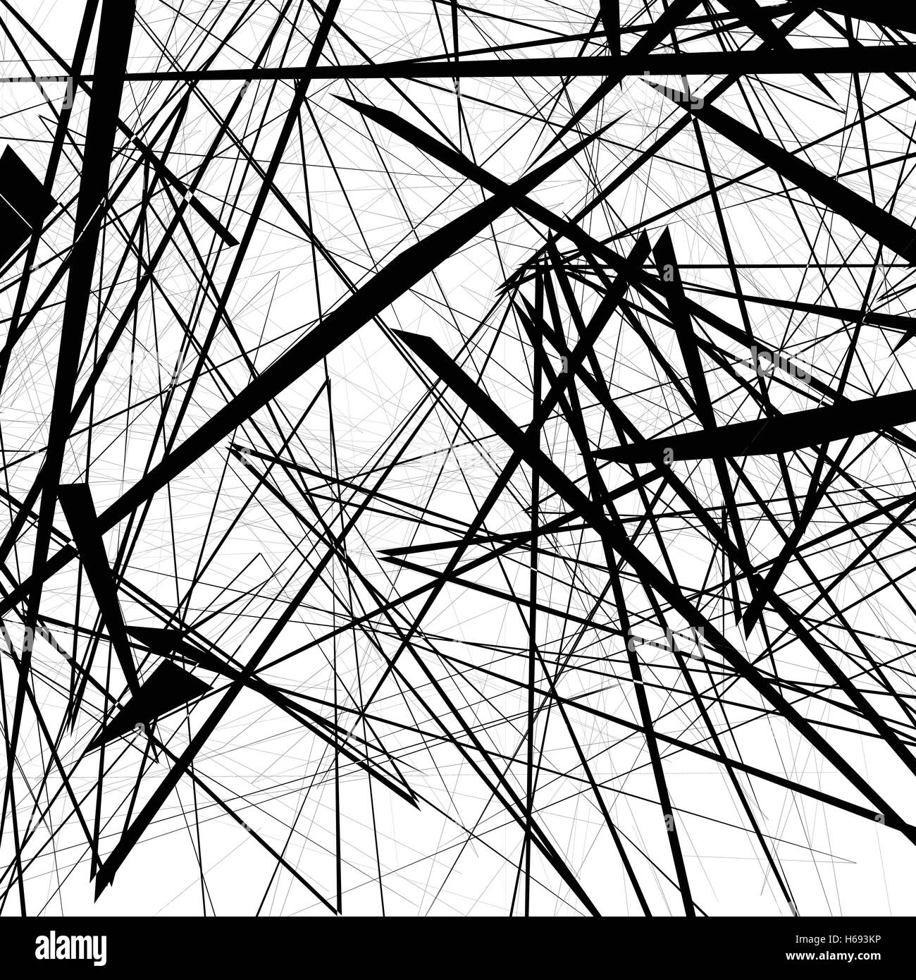 Random Edgy Abstract colorful geometric background overlapping Black and White ...