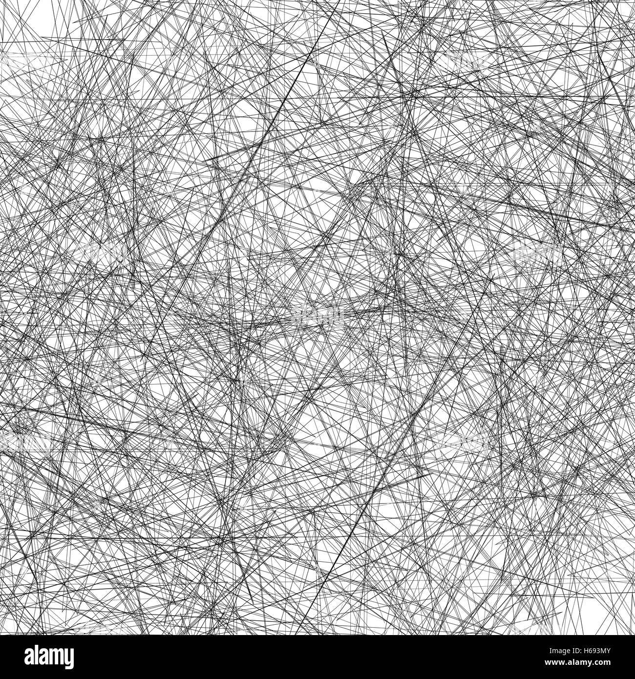 Chaotic random edgy pattern. Geometric abstract illustration Stock ...