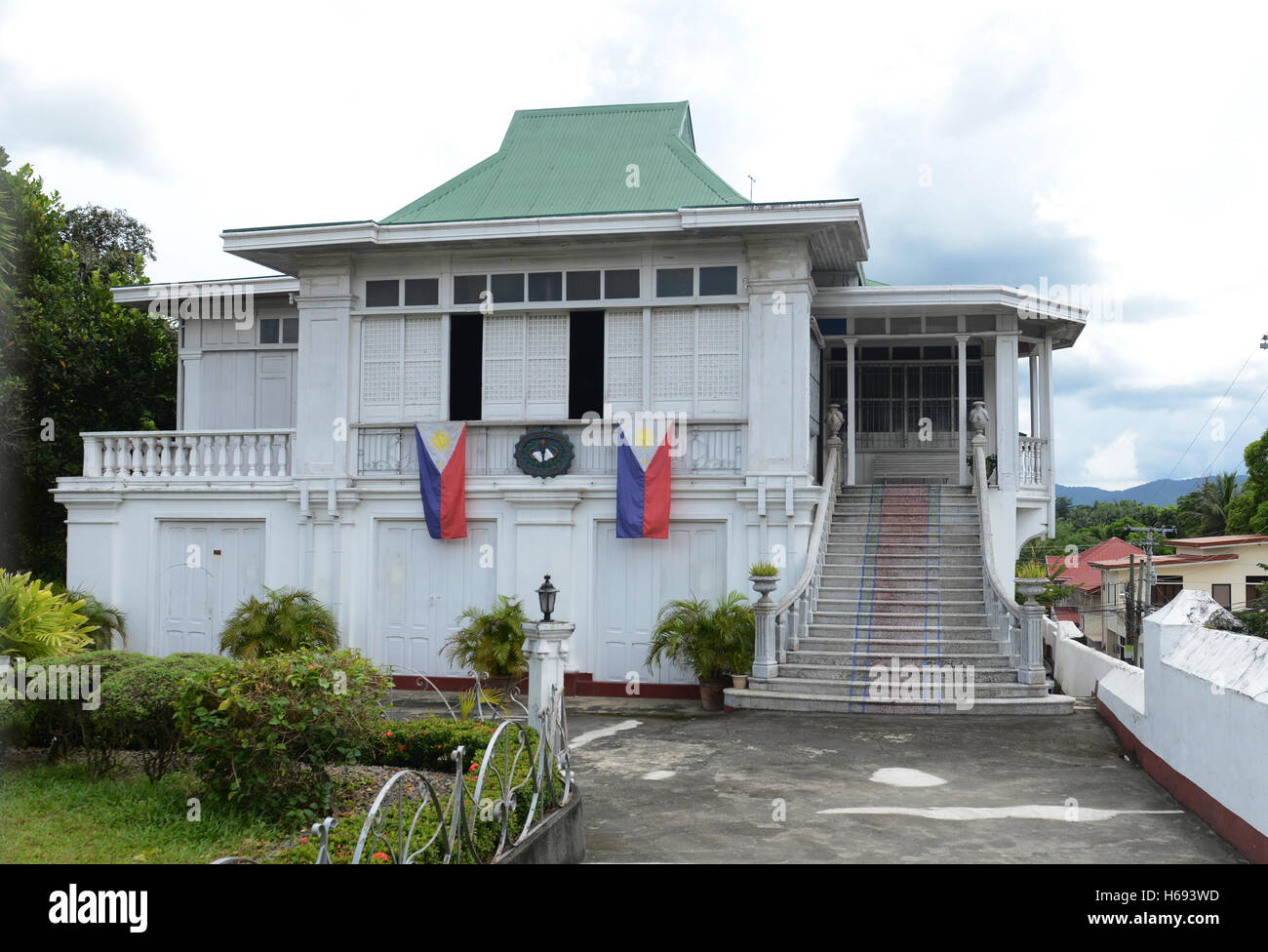 A beautiful old house in Taal heritage town in Batangas, Philippines. Stock Photo