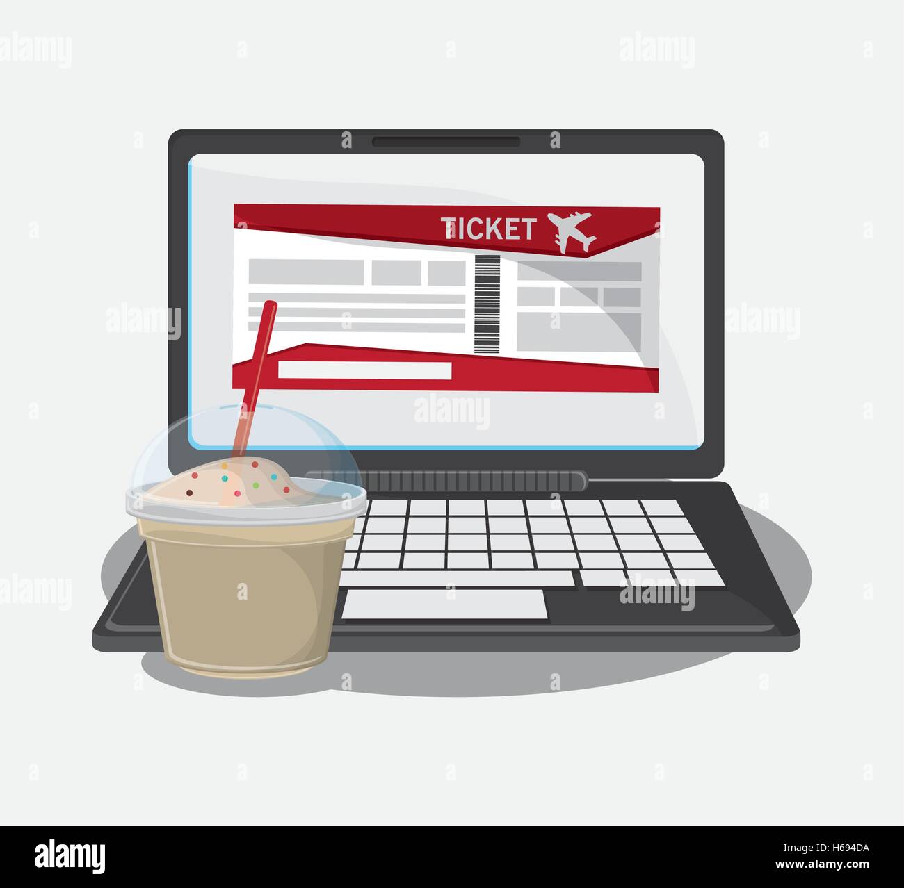 Laptop travel and tourism concept Stock Vector Image & Art - Alamy