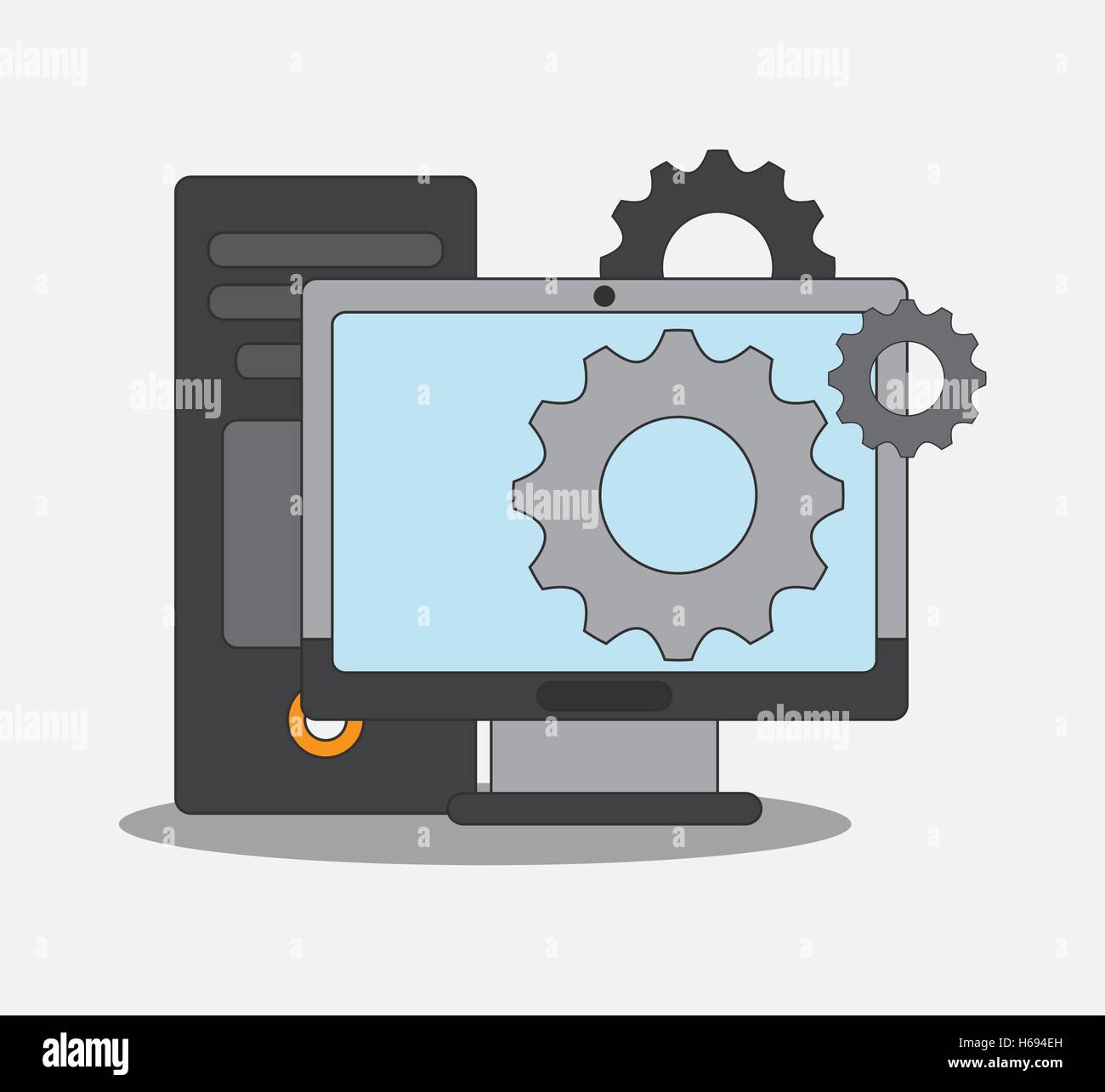 Computer and digital marketing design Stock Vector Image & Art - Alamy