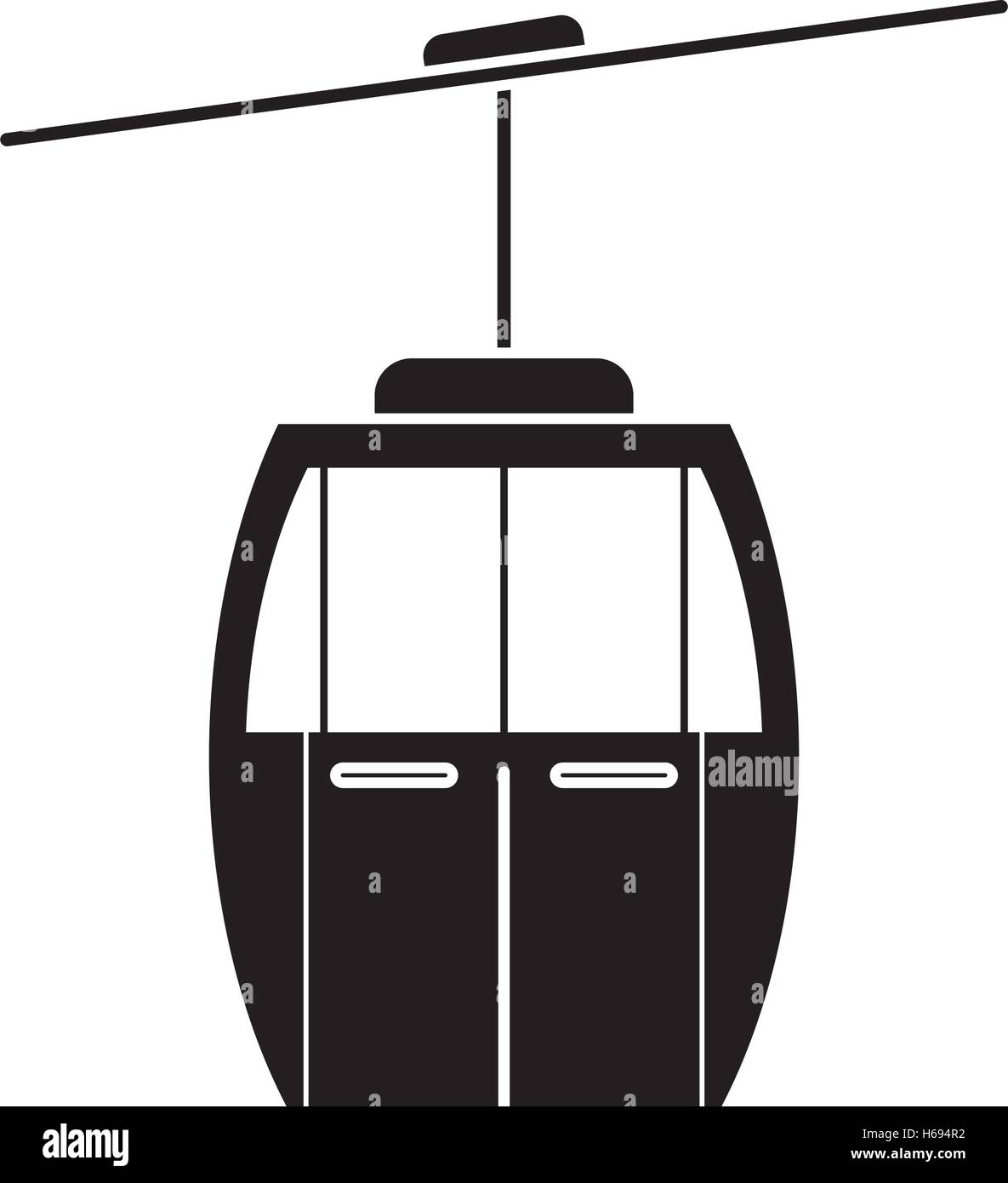 Isolated cable car vehicle design Stock Vector Image & Art Alamy