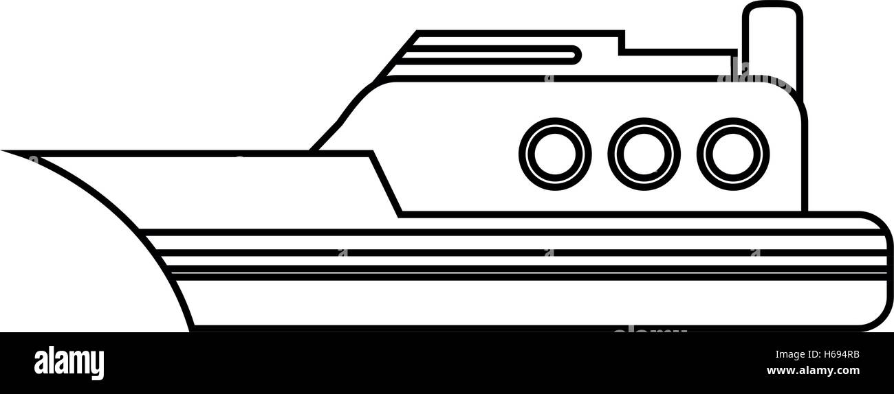 Isolated yacht ship vehicle design Stock Vector Image & Art - Alamy