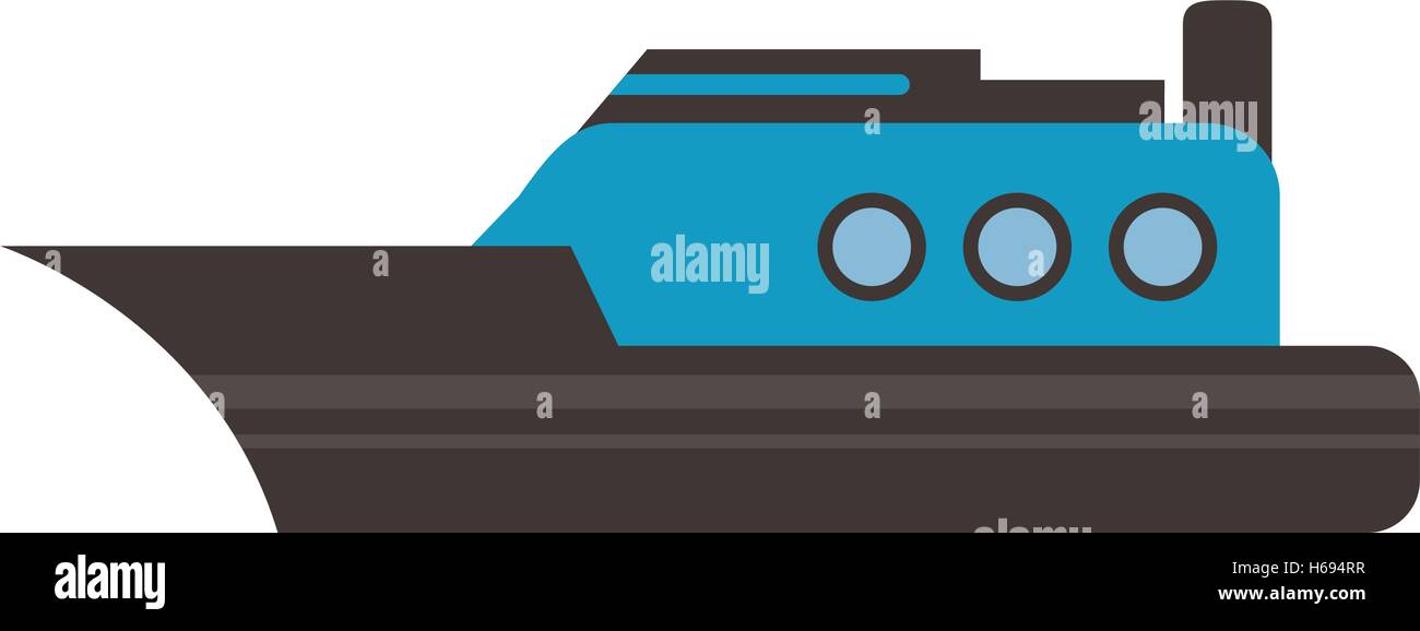 Isolated yacht ship vehicle design Stock Vector Image & Art - Alamy