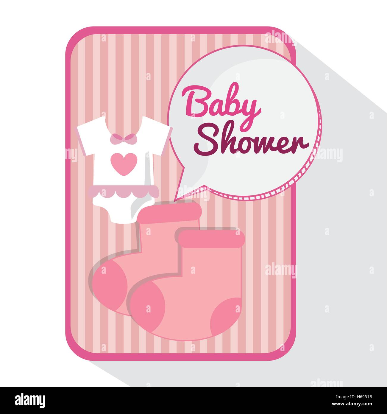 Baby cloth of baby shower card design Stock Vector Image & Art - Alamy