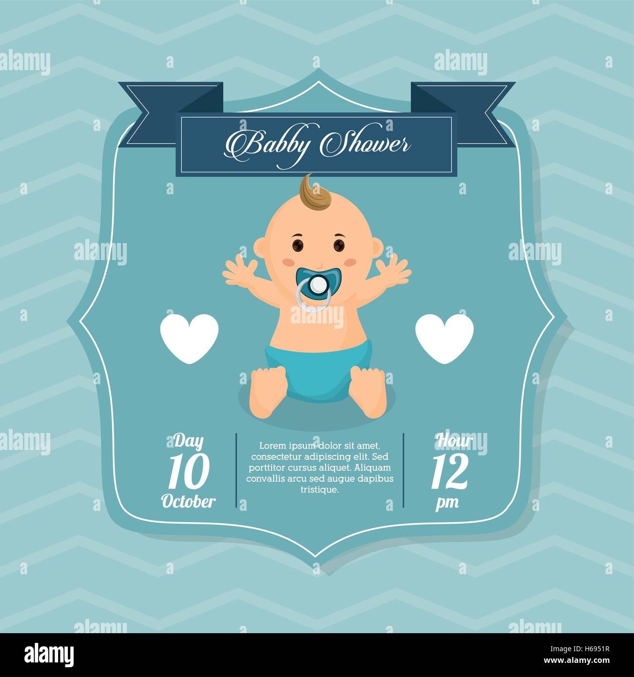 Baby boy of baby shower card design Stock Vector Image & Art - Alamy