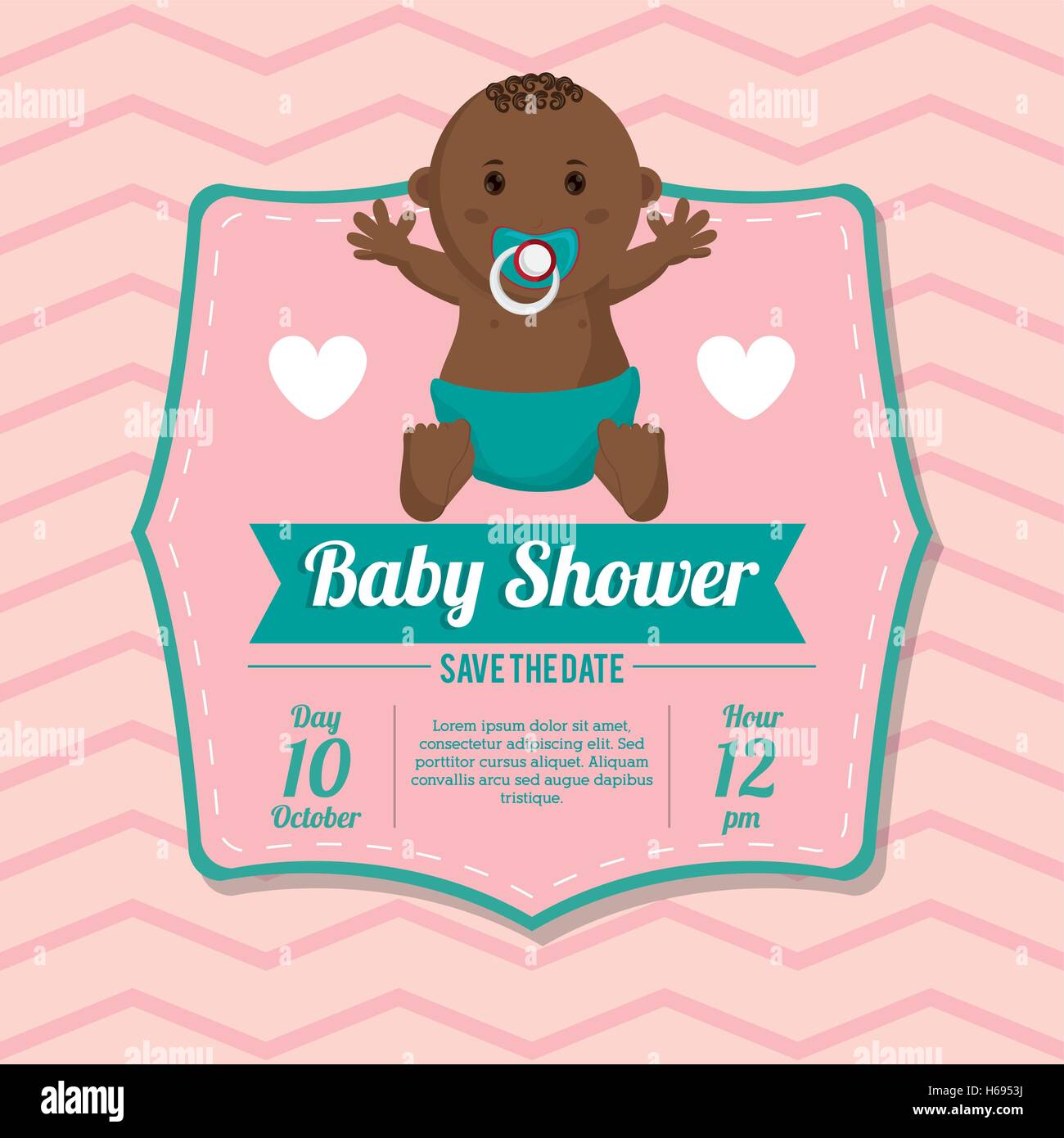 Baby boy of baby shower card design Stock Vector Image & Art - Alamy