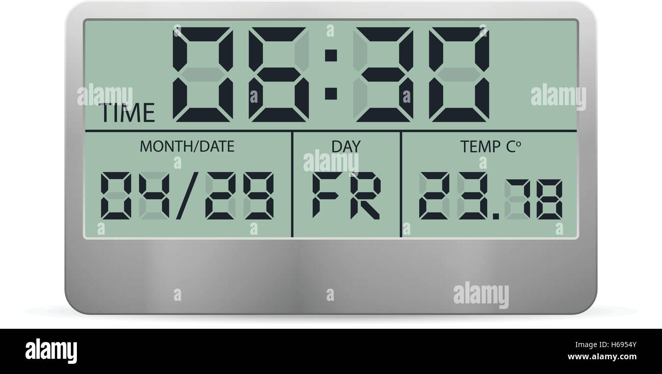 Alarm clock on a white background Stock Vector Image & Art - Alamy