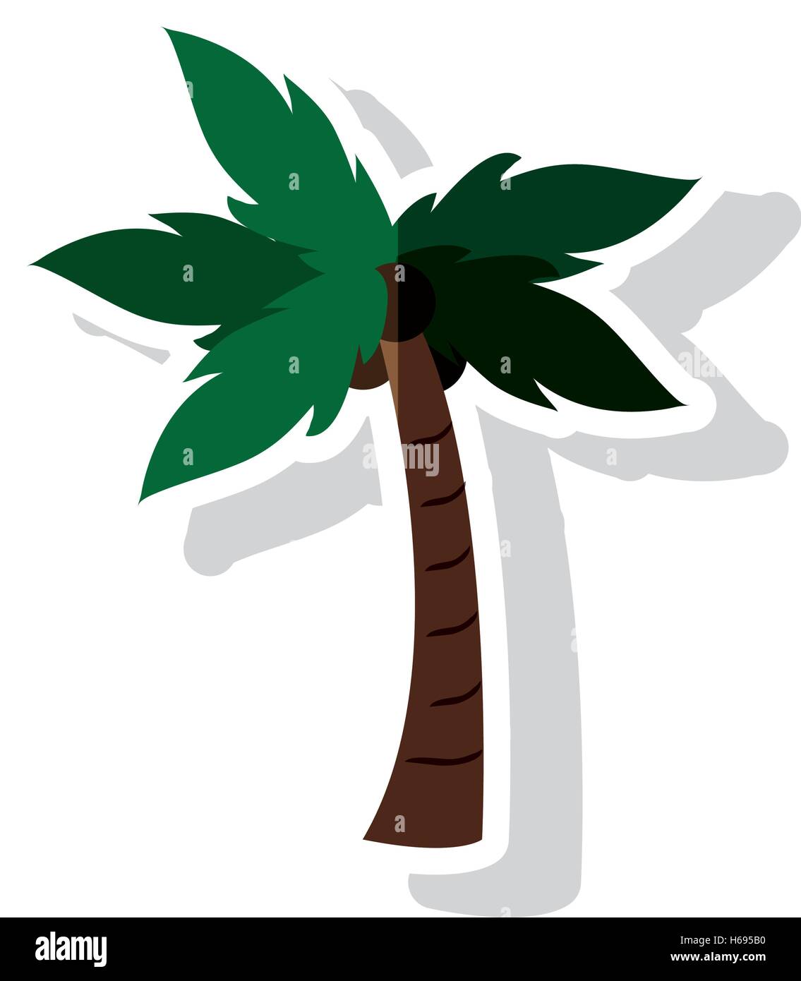 Isolated palm tree plant design Stock Vector Image & Art - Alamy