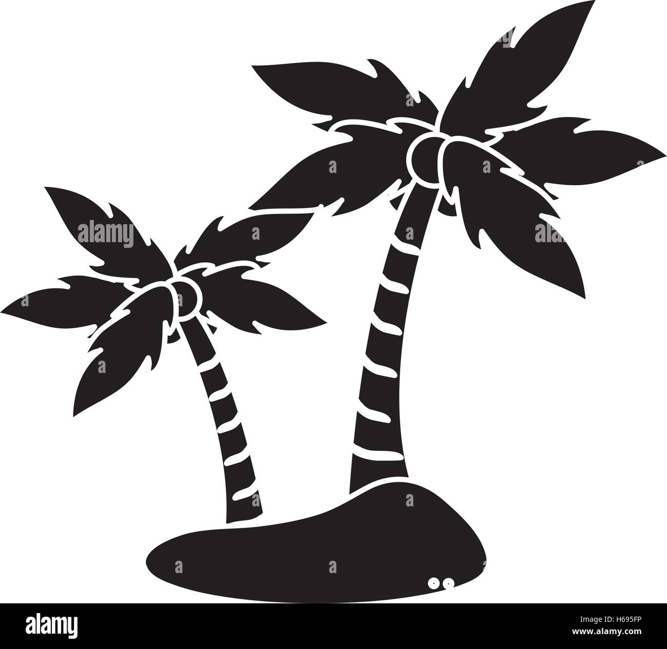 Isolated palm tree plant design Stock Vector Image & Art - Alamy