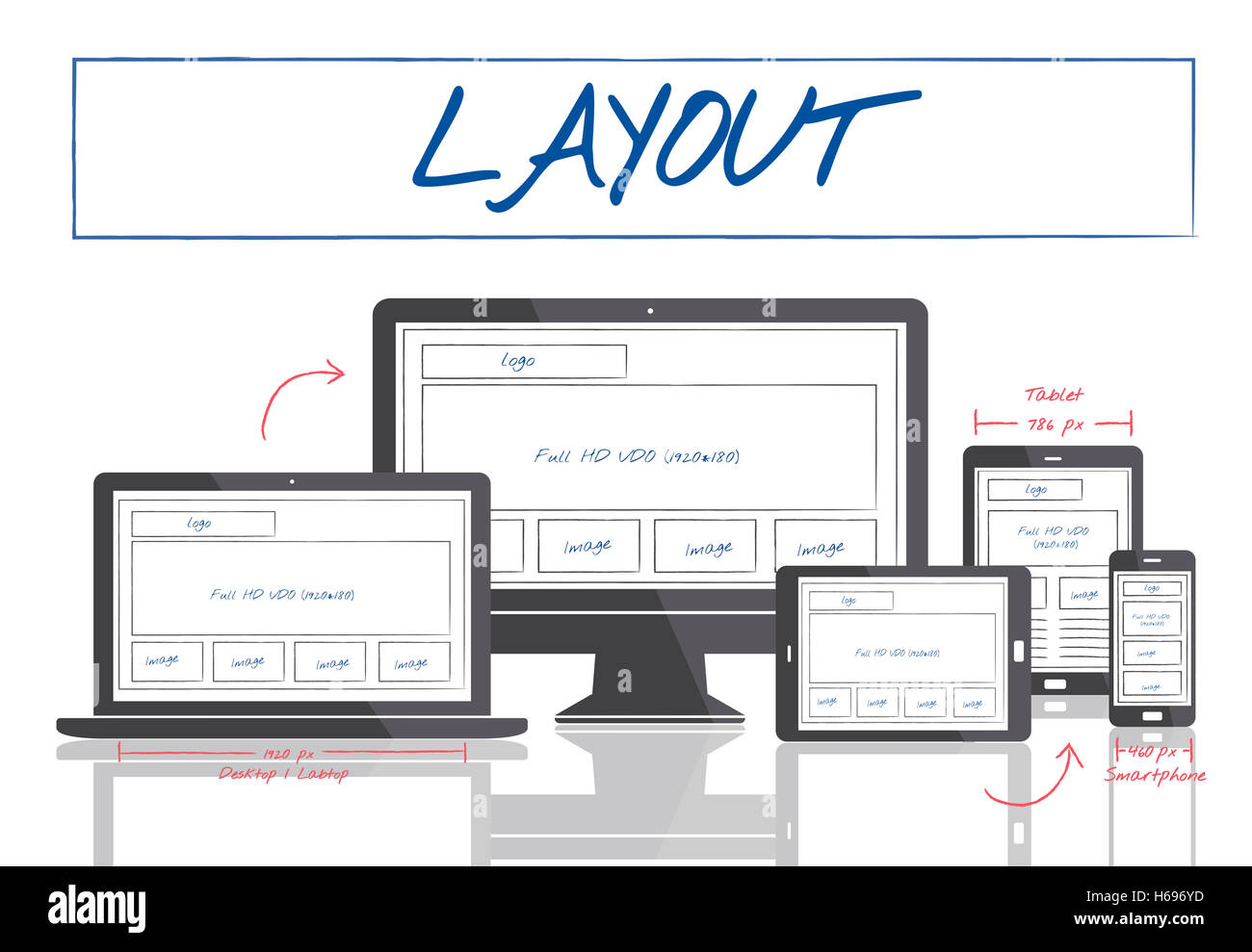 Web Layout Content Coding Template Data Design Concept Stock Photo - Alamy