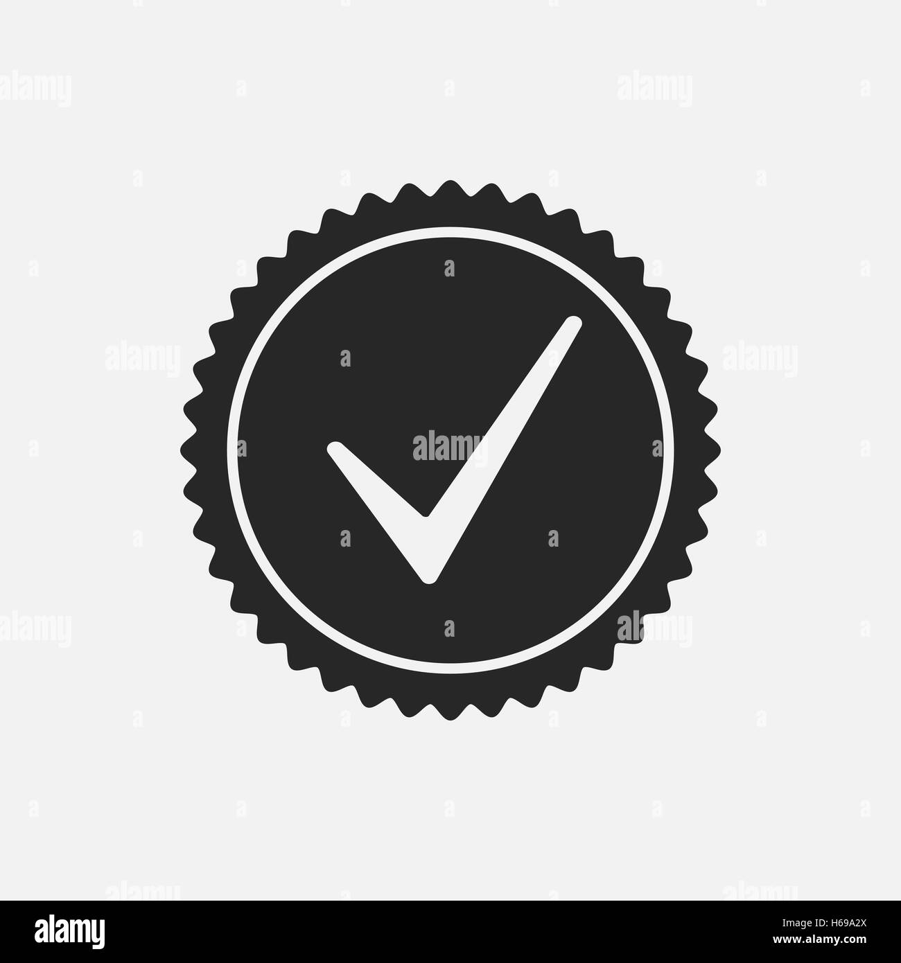 Check Mark Stamp Stock Vector Image & Art - Alamy