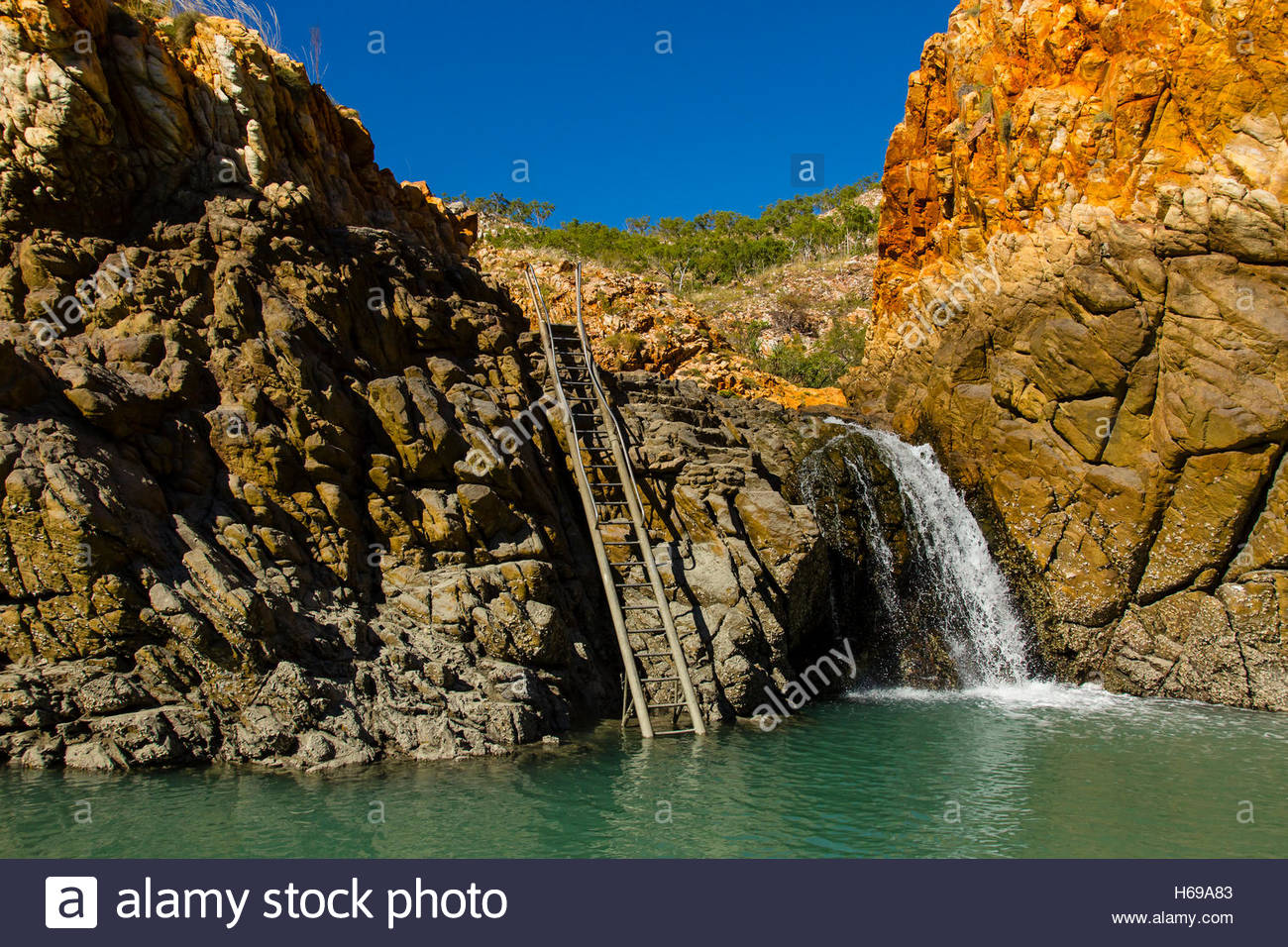 A boat landing on Crocodile Creek in the Kimberley Region of Northwest