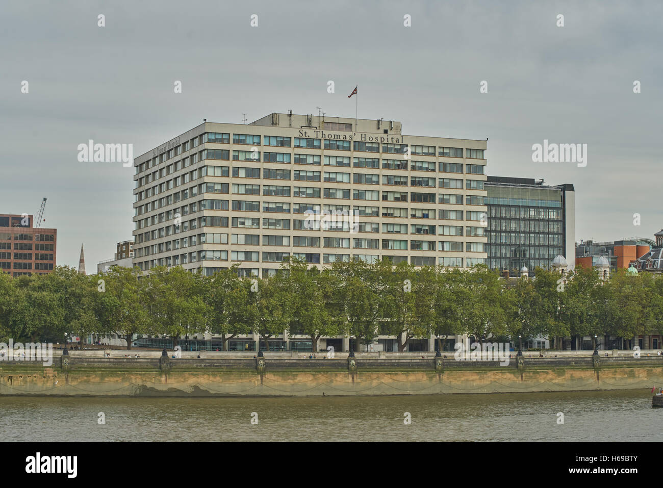 St Thomas's Hospital   Westminster Stock Photo