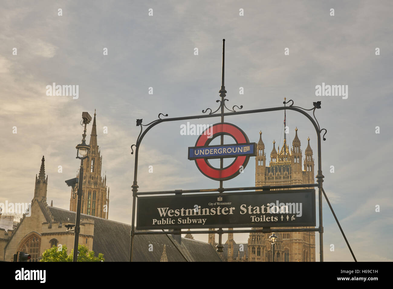 Westminster Tube Station Stock Photo