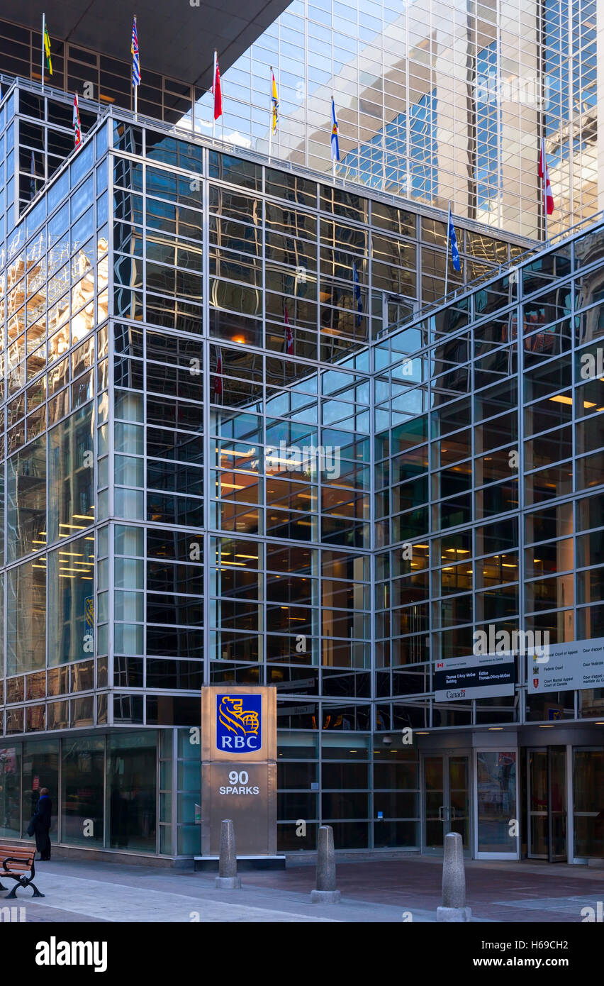 The Thomas D'Arcy McGee Building (Royal Bank Centre) in Ottawa, Ontario, Canada. Stock Photo