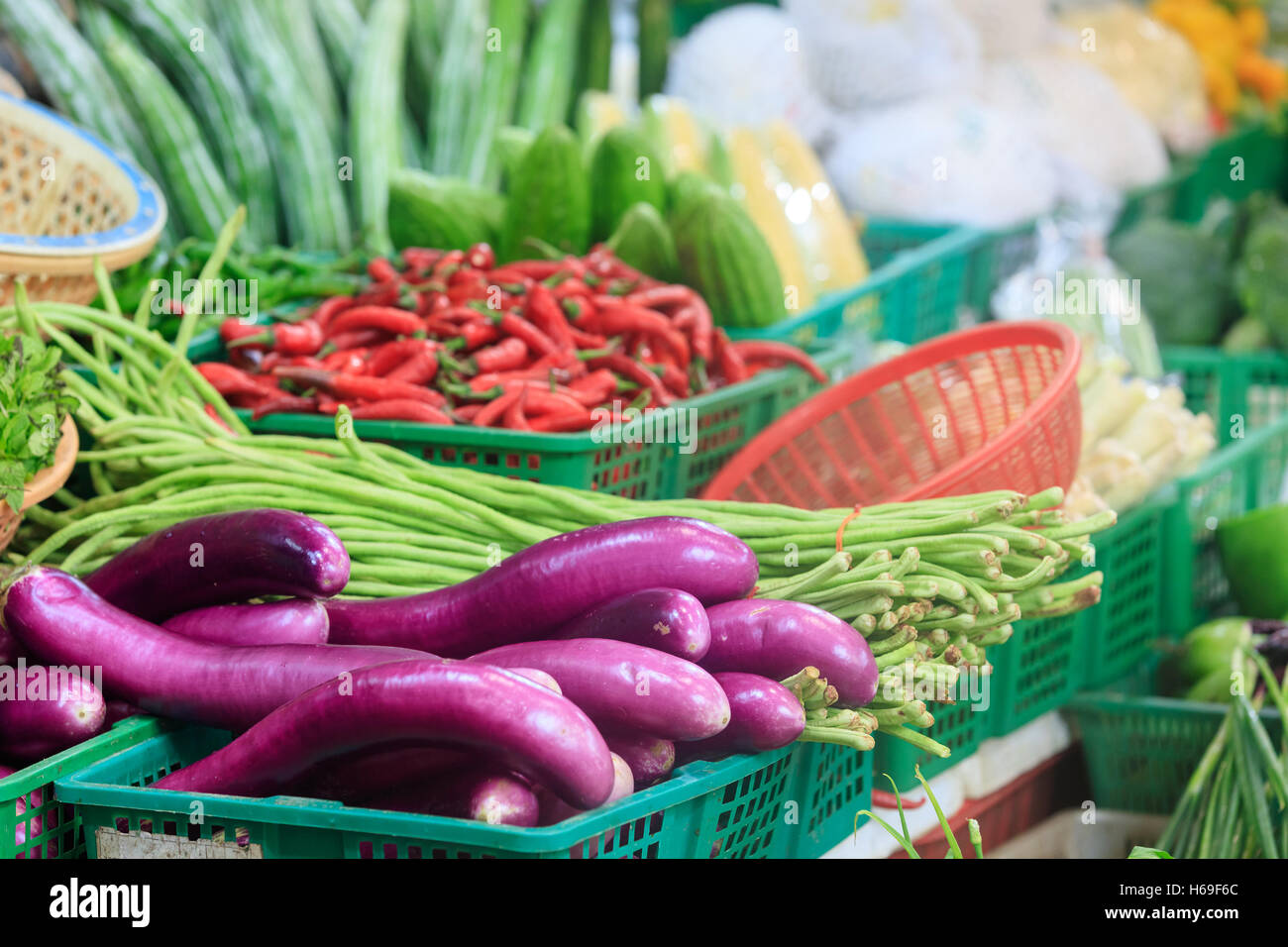 Traditional asian market Stock Photo Alamy