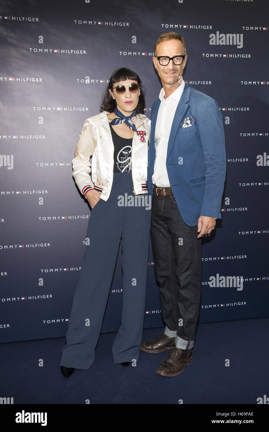 Milan Fashion Week Spring/Summer 2017 - TommyxGigi Launch at the Tommy  Hilfiger store Featuring: Mia Moretti, Michele Lupi Where: Milan, Italy  When: 24 Sep 2016 Credit: IPA/WENN.com **Only available for publication in