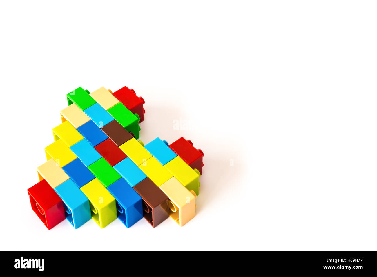 Rainbow Heart With Instructions Build Your Own With LEGO® Bricks -  UK