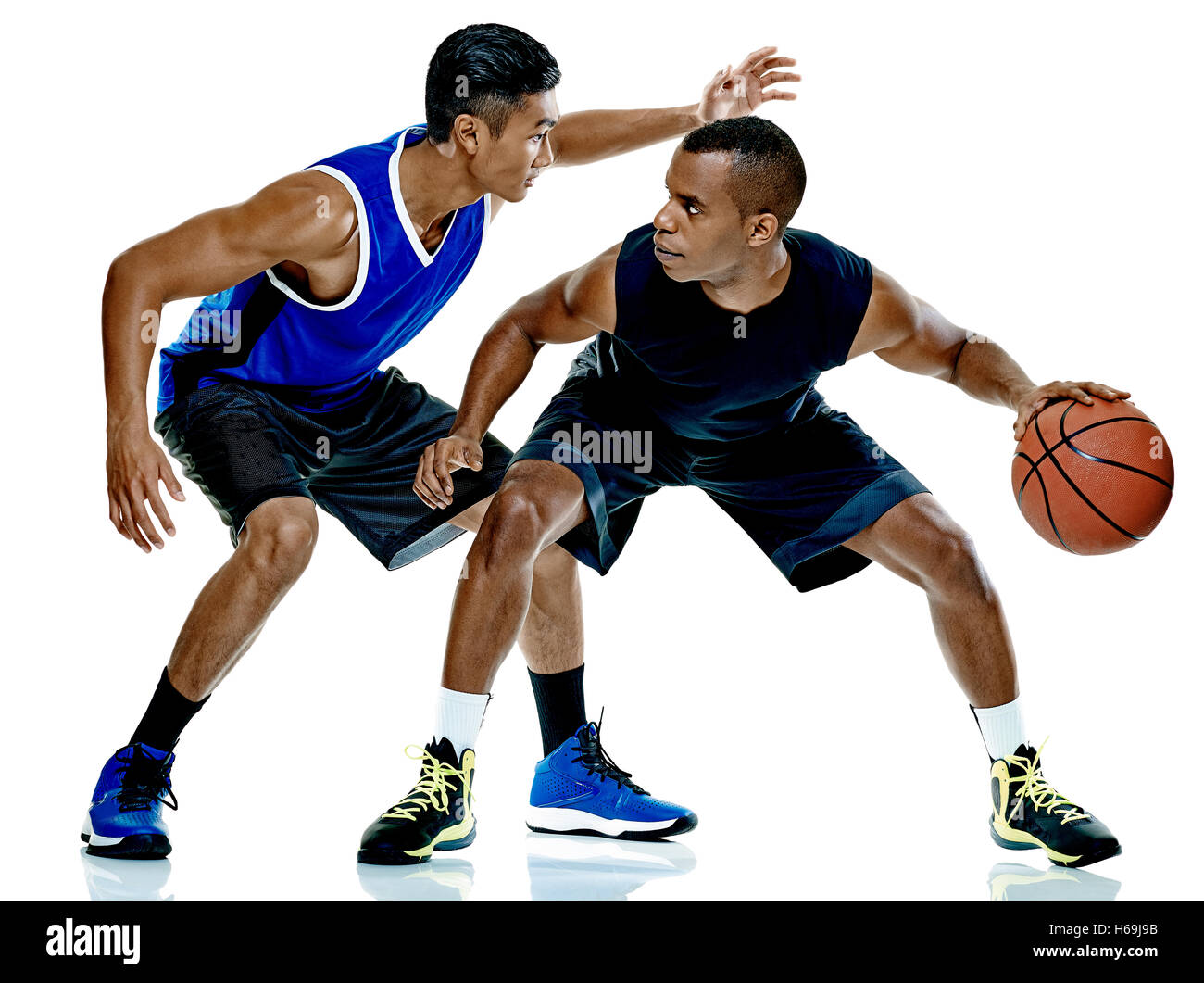 Two basketball players Stock Photo - Alamy