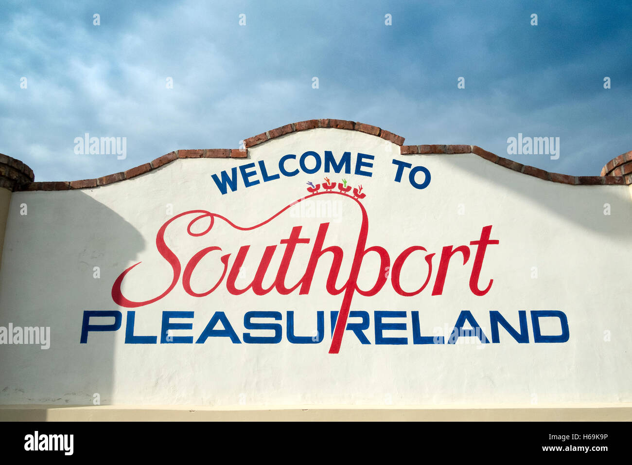 Southport Pleasureland amusement park, Merseyside, UK Stock Photo