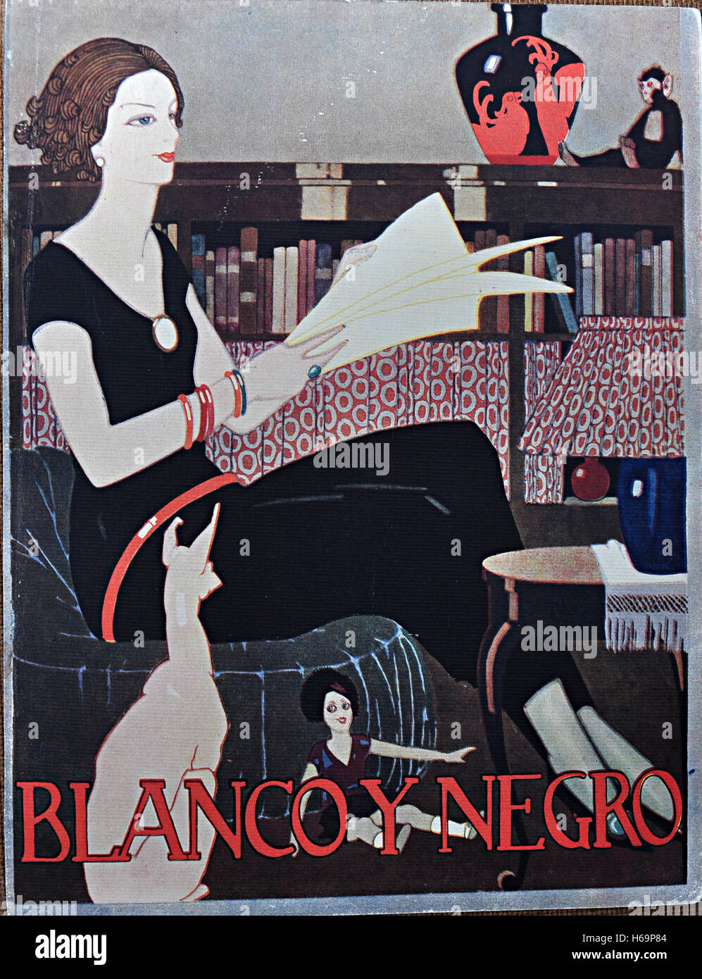 old magazine, 20s of the twentieth century, called Black and White