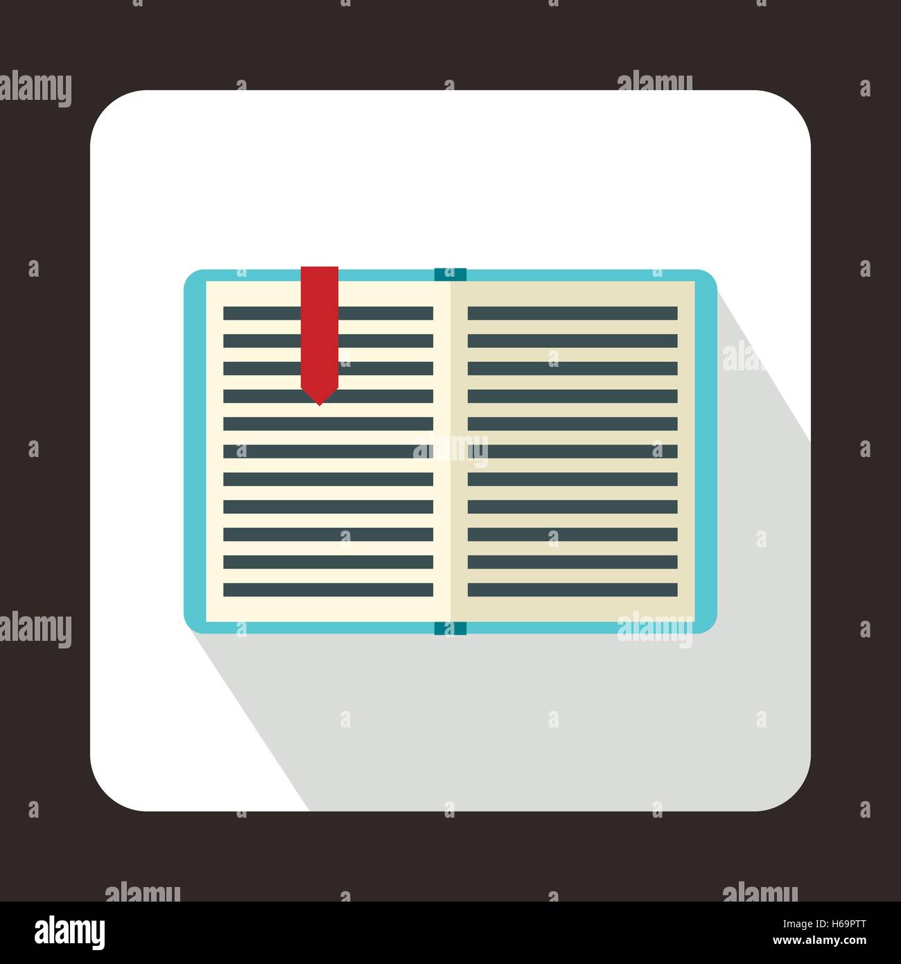 Open book with a bookmark icon, flat style Stock Vector Image & Art - Alamy
