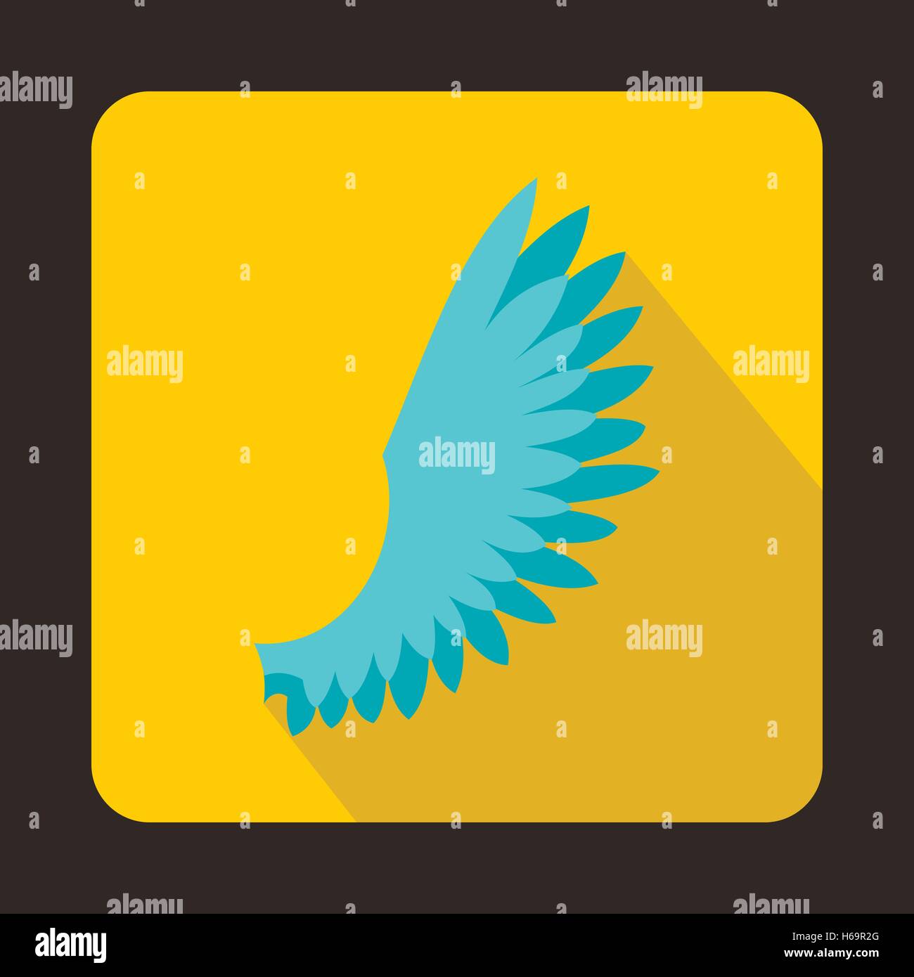 Light blue wing icon, flat style Stock Vector Image & Art - Alamy