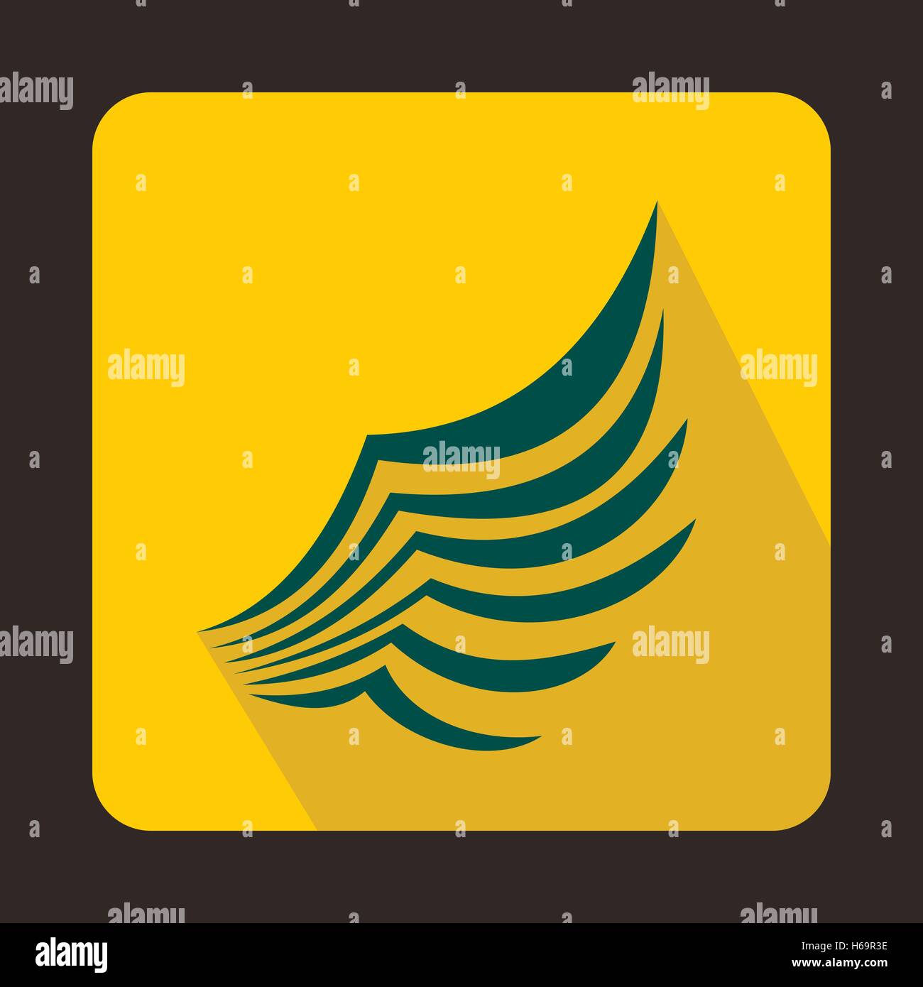Wing icon in flat style Stock Vector Image & Art - Alamy