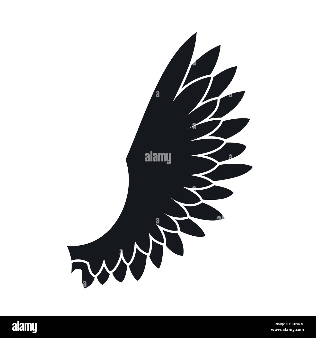Wing icon, simple style Stock Vector Image & Art - Alamy