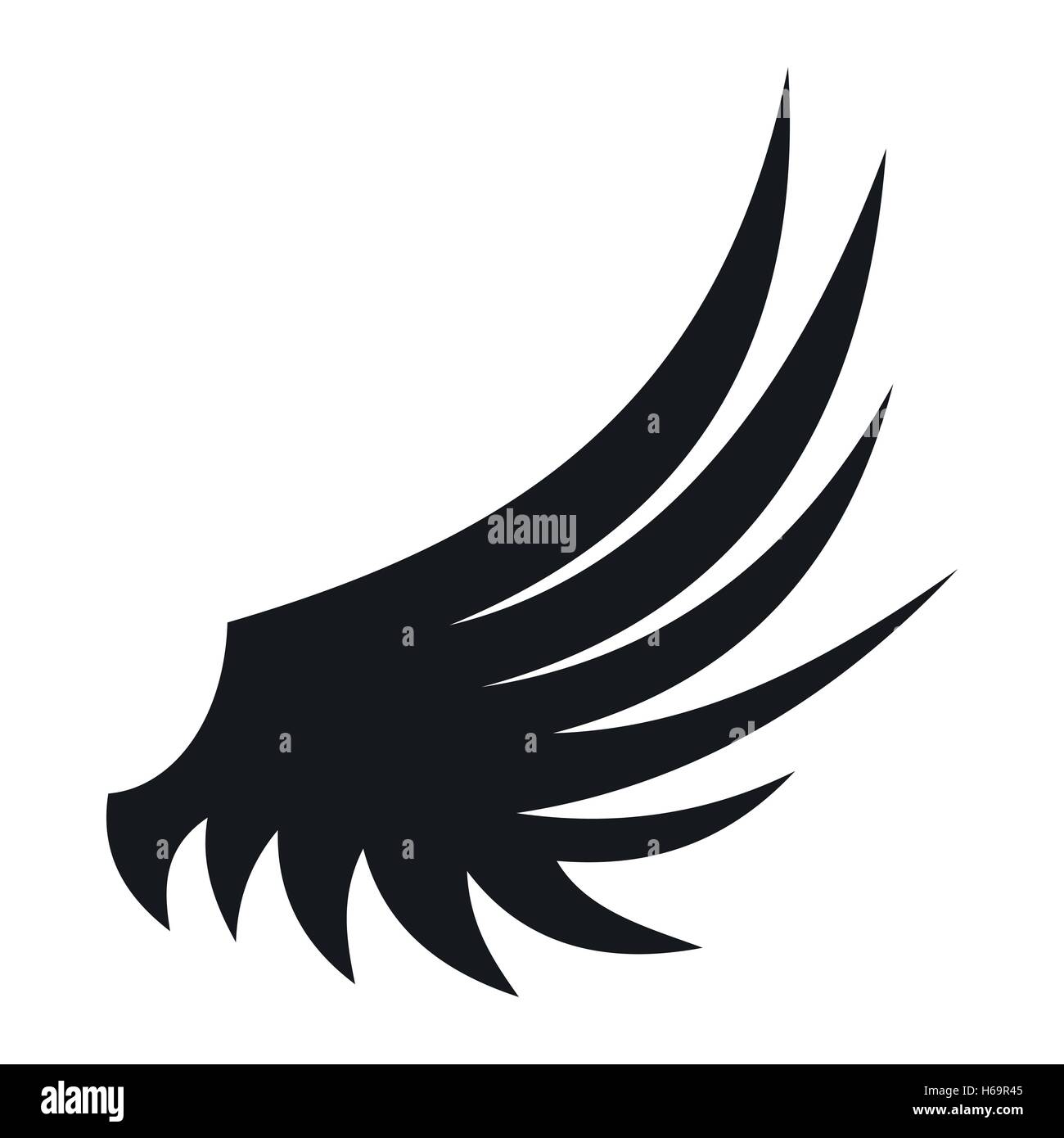 Wing icon, simple style Stock Vector Image & Art - Alamy